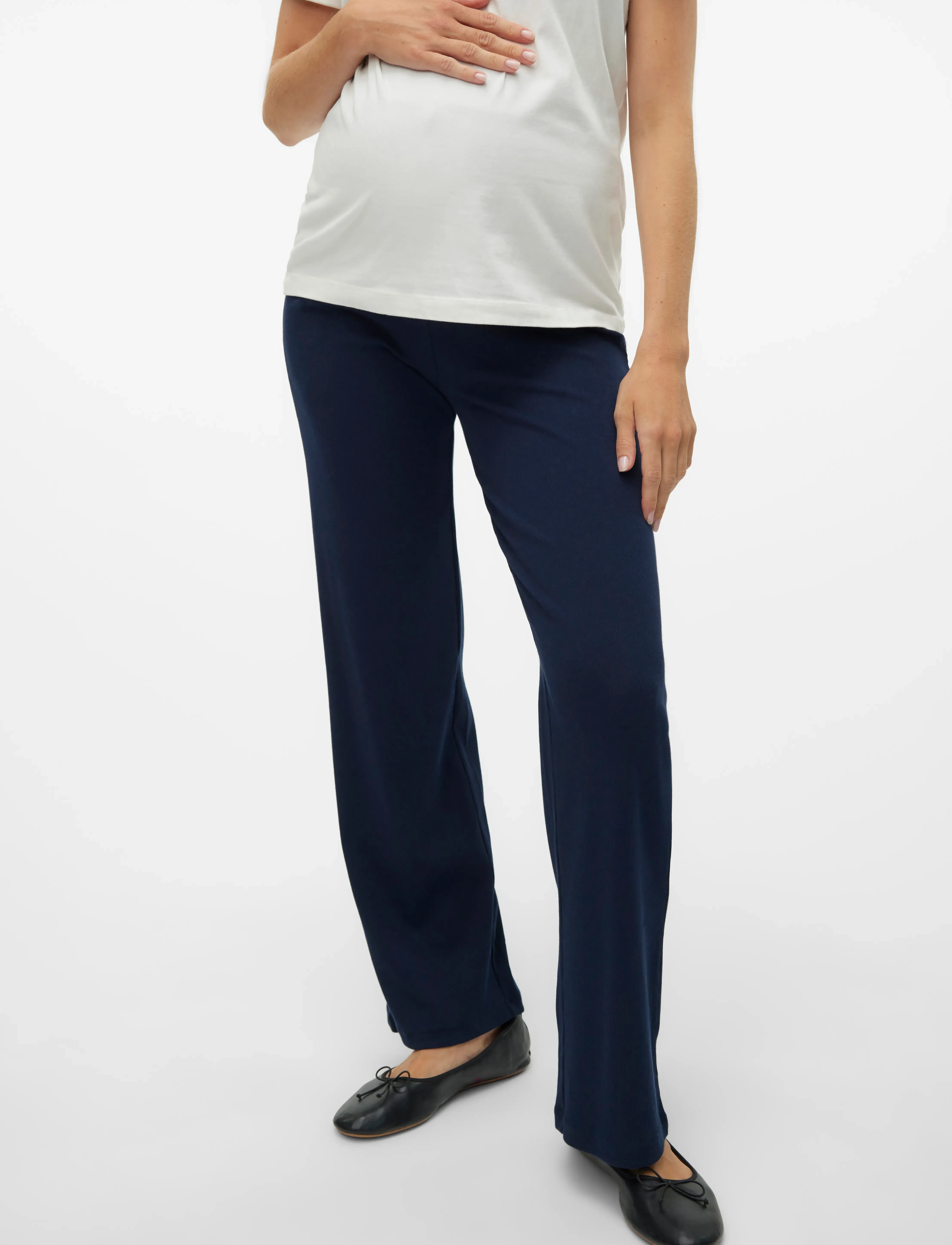 Mamalicious MLEMILY JRS HW RELAXED LEGGINGS NOOS - Kleidung - NAVY BLAZER / navy