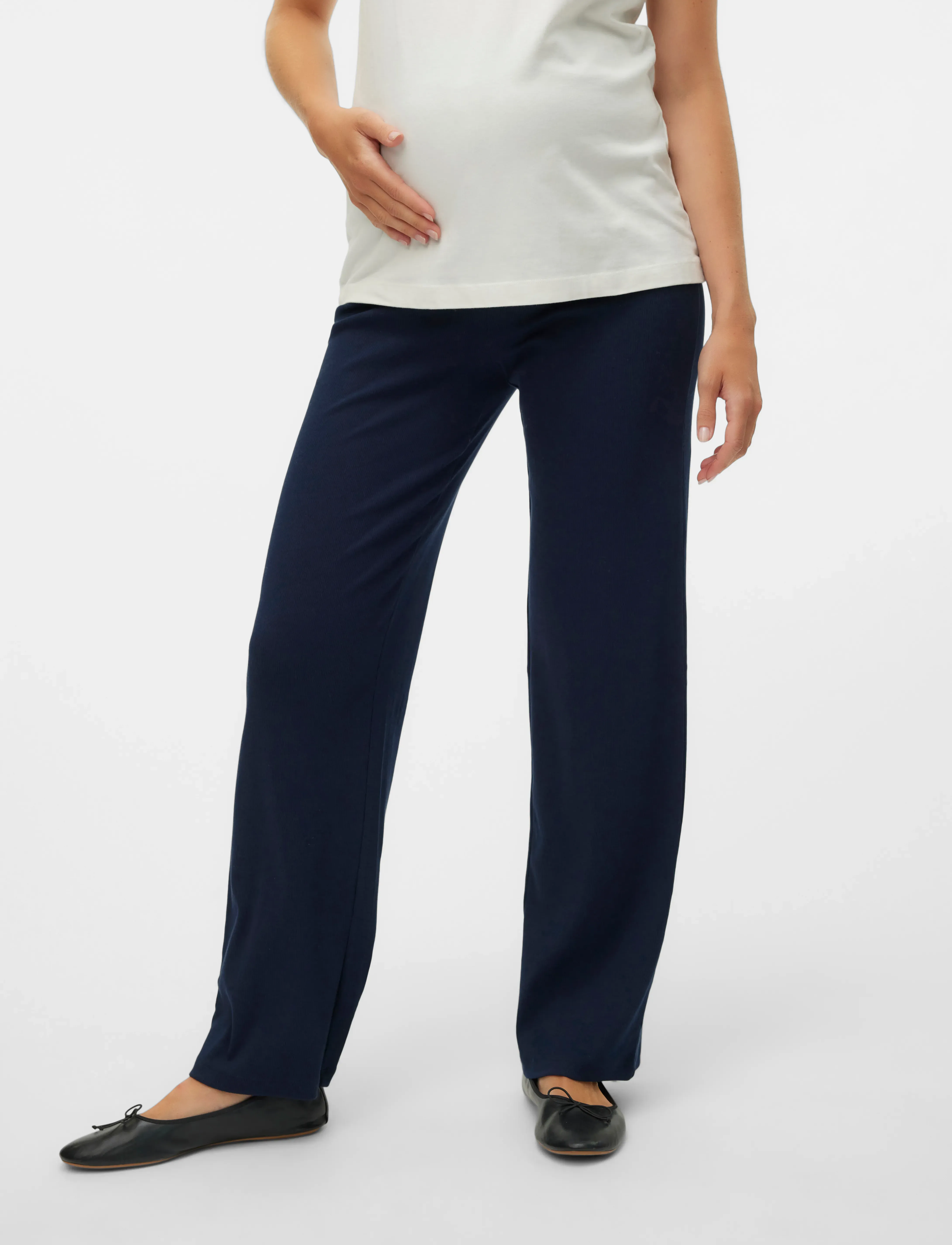 Mamalicious - MLEMILY JRS HW RELAXED LEGGINGS NOOS - underdele - navy blazer - 3