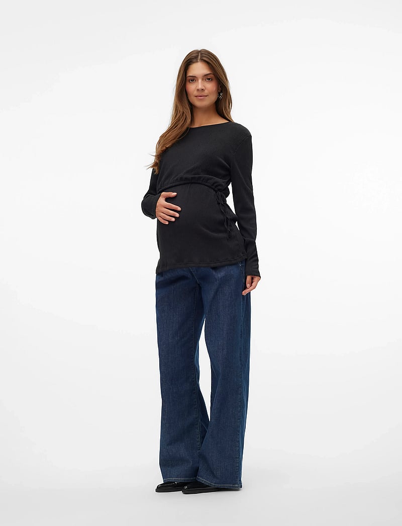 Mamalicious - MLCAILEEN JUNE L/S JRS TOP 2F - oberteile - black - 3