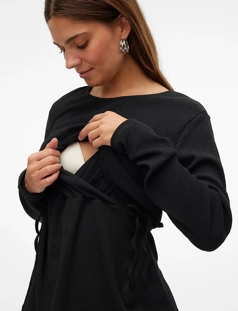 Mamalicious - MLCAILEEN JUNE L/S JRS TOP 2F - oberteile - black - 4