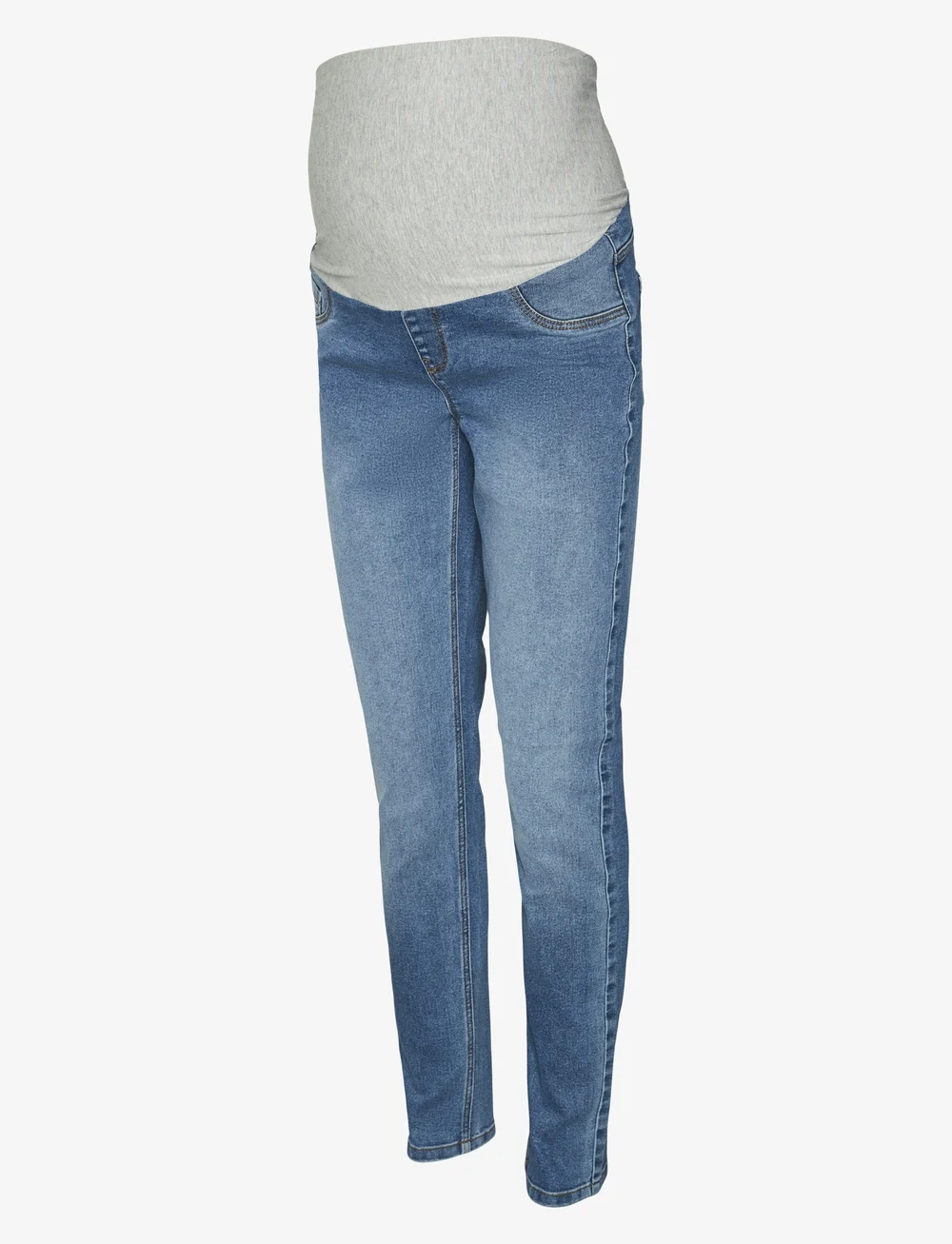 Mamalicious - MLOSLO SKINNY JEANS - püksid - medium blue denim - 1
