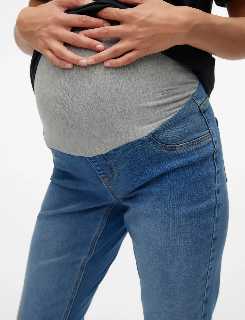 Mamalicious - MLOSLO SKINNY JEANS - püksid - medium blue denim - 4