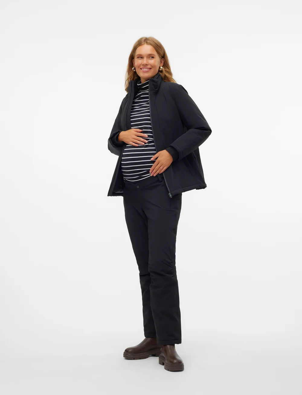 Mamalicious - MLBELLA 2IN1 ZIPPY SIDE JACKET - overdele - black - 3