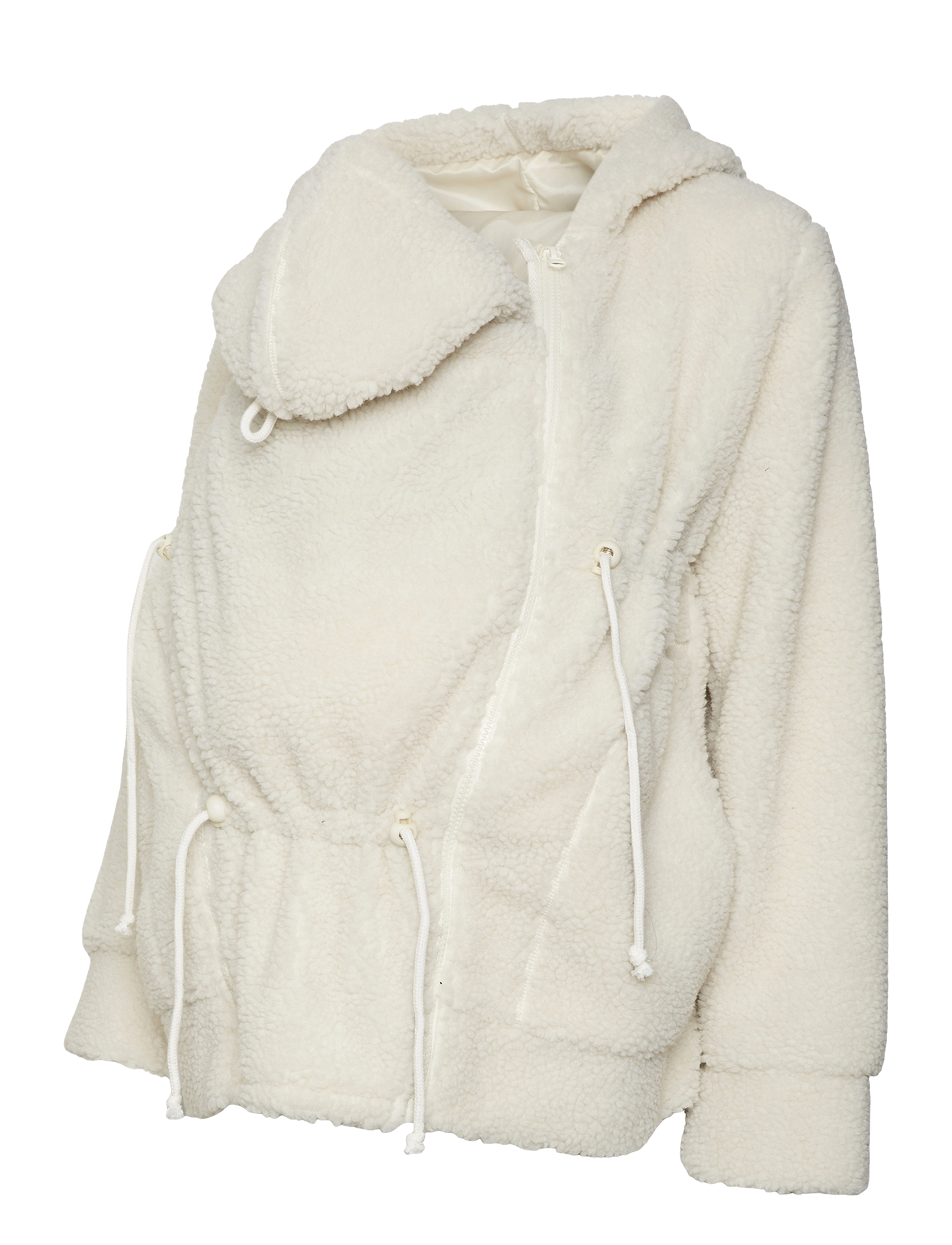 Mamalicious MLRACHEL  3IN1 TEDDY JACKET NOOS - Ventetøj - BIRCH / cream