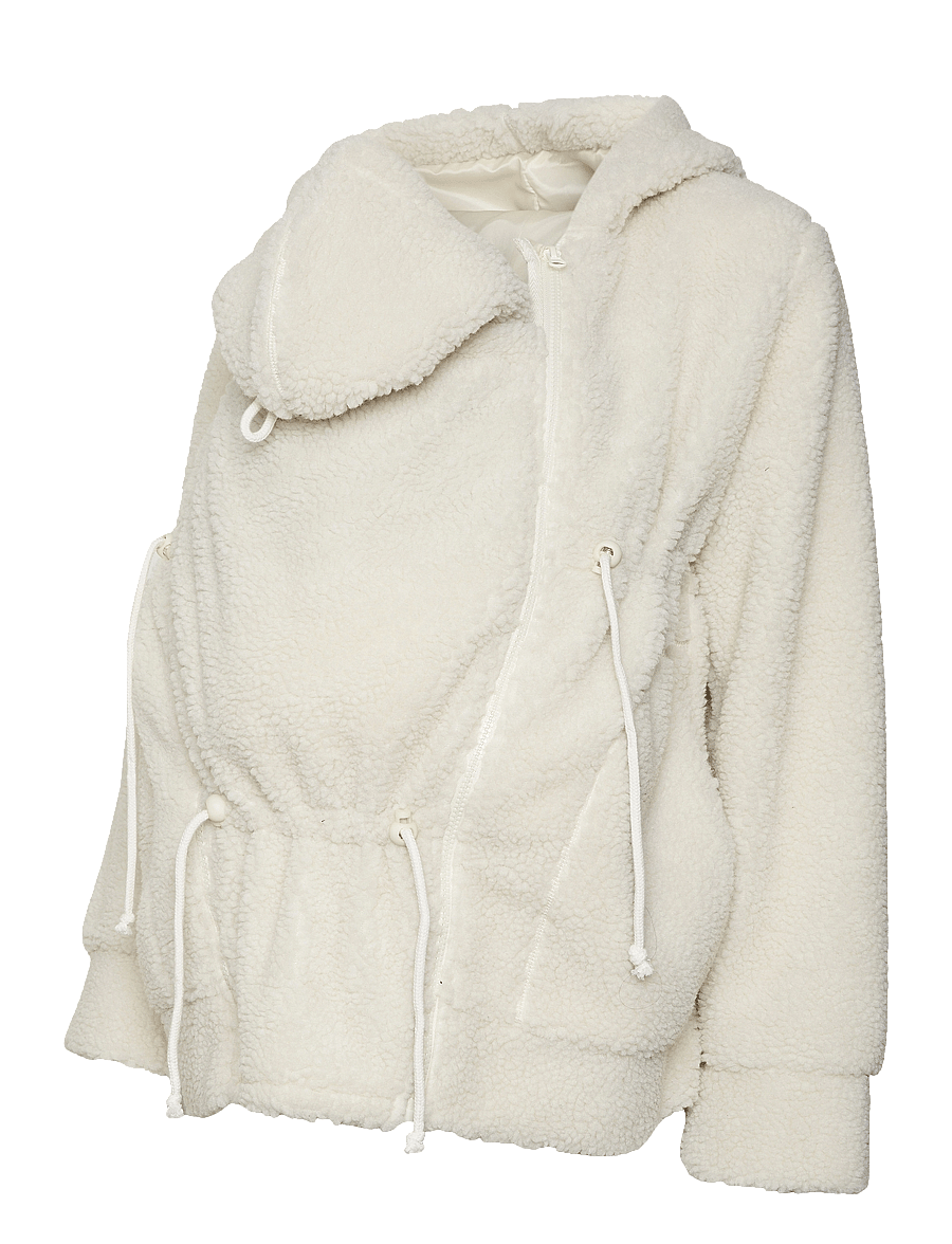 Mamalicious - MLRACHEL 3IN1 TEDDY JACKET NOOS - faux fur jakker - birch - 1
