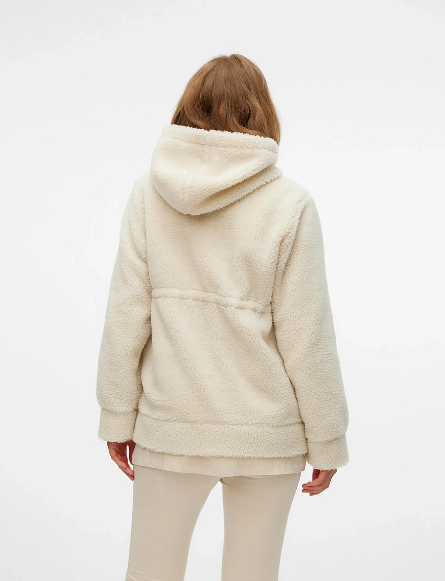 Mamalicious - MLRACHEL 3IN1 TEDDY JACKET NOOS - faux fur jakker - birch - 3