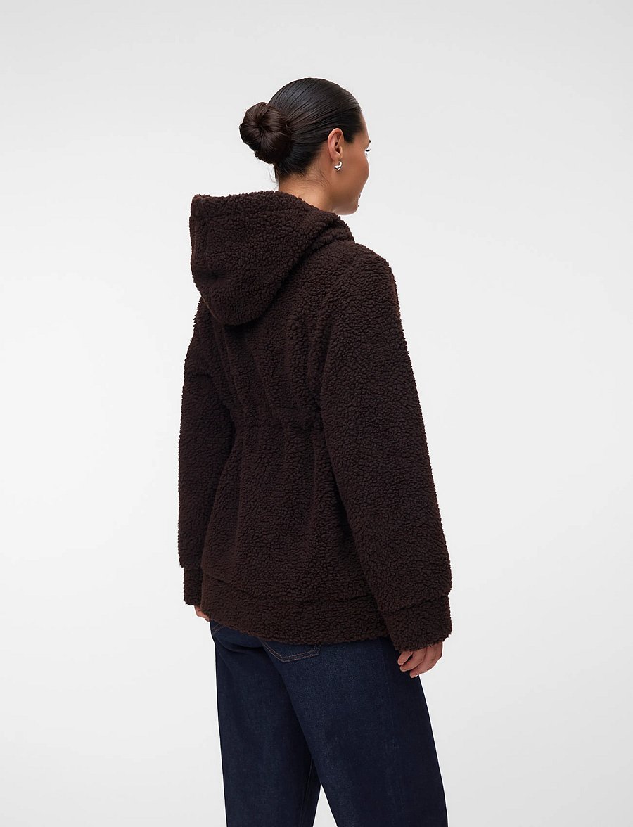 Mamalicious - MLRACHEL 3IN1 TEDDY JACKET NOOS - faux fur jakker - hot fudge - 2