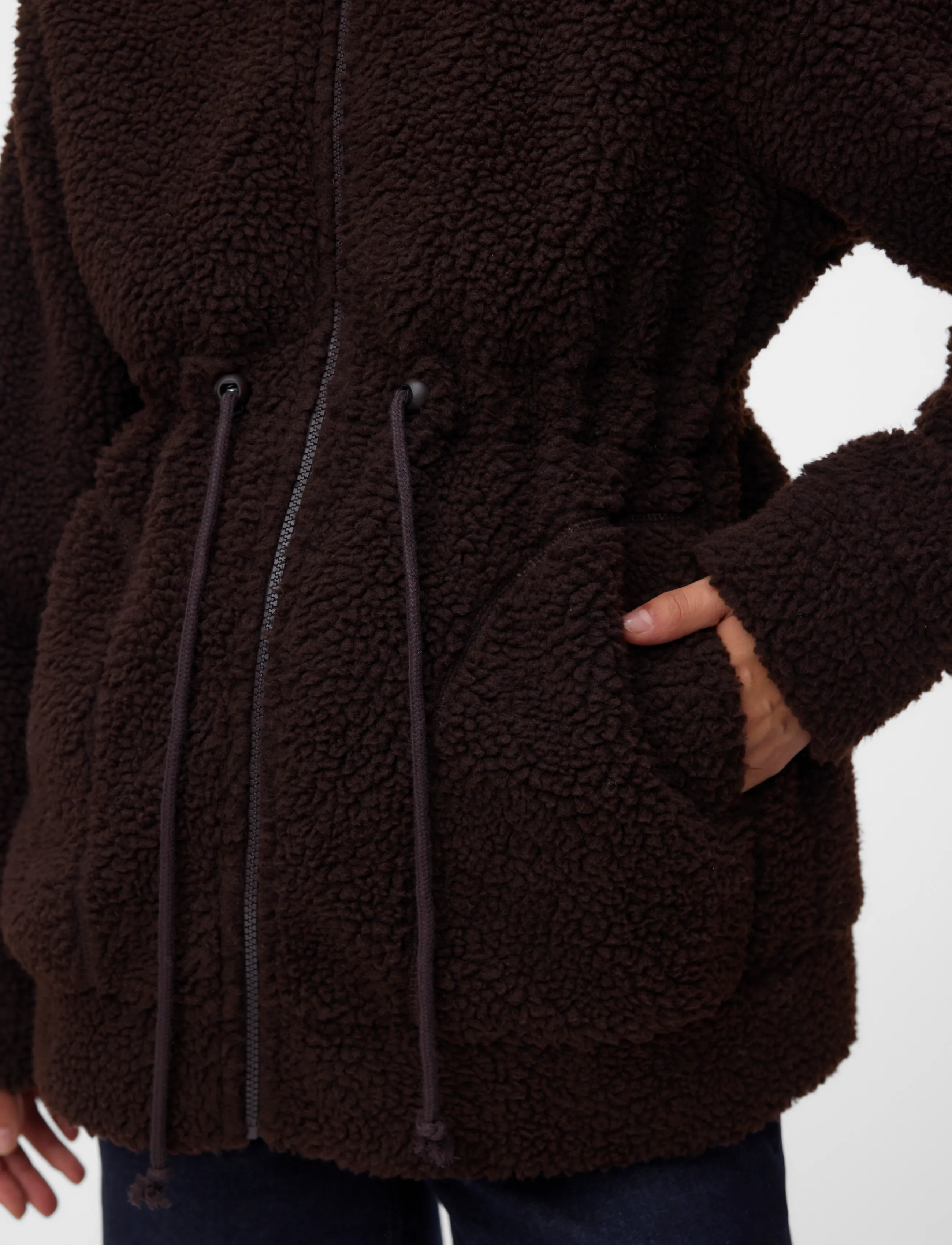 Mamalicious - MLRACHEL  3IN1 TEDDY JACKET NOOS - faux fur jakker - hot fudge - 4