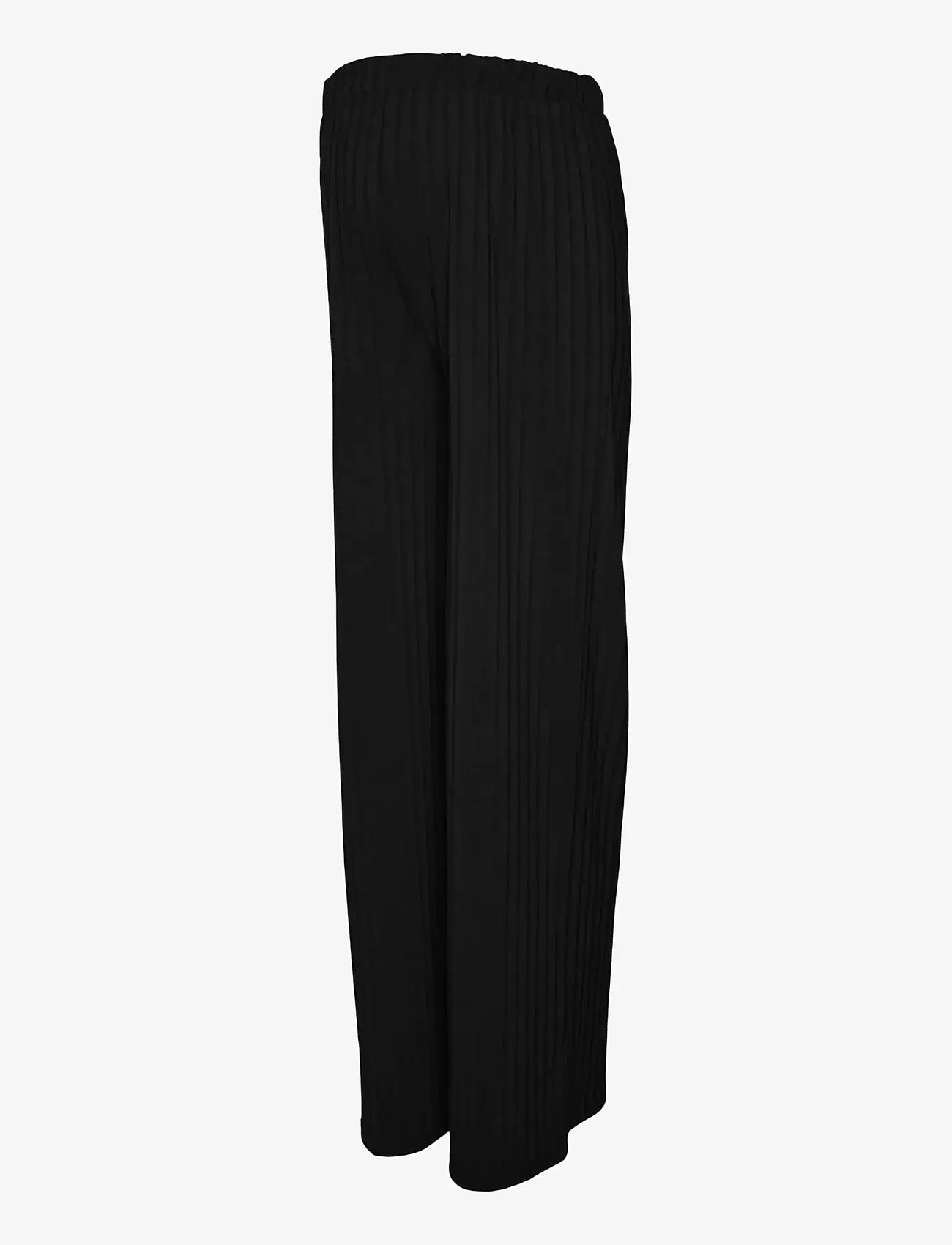 Mamalicious - MLLUCY WIDE RIB JRS PANTS HW NOOS - underdele - black - 1