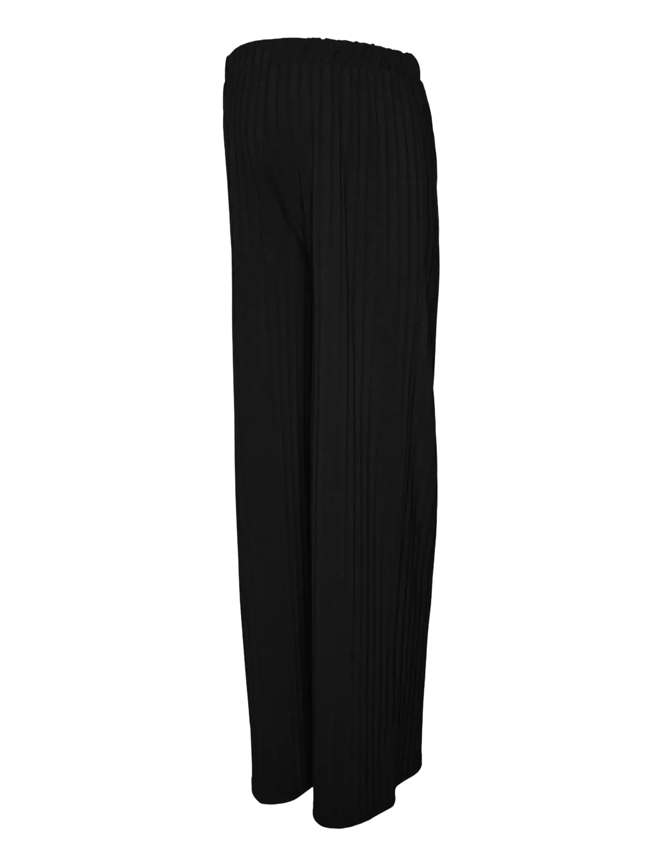 Mamalicious MLLUCY WIDE RIB JRS PANTS HW - Püksid - BLACK / black