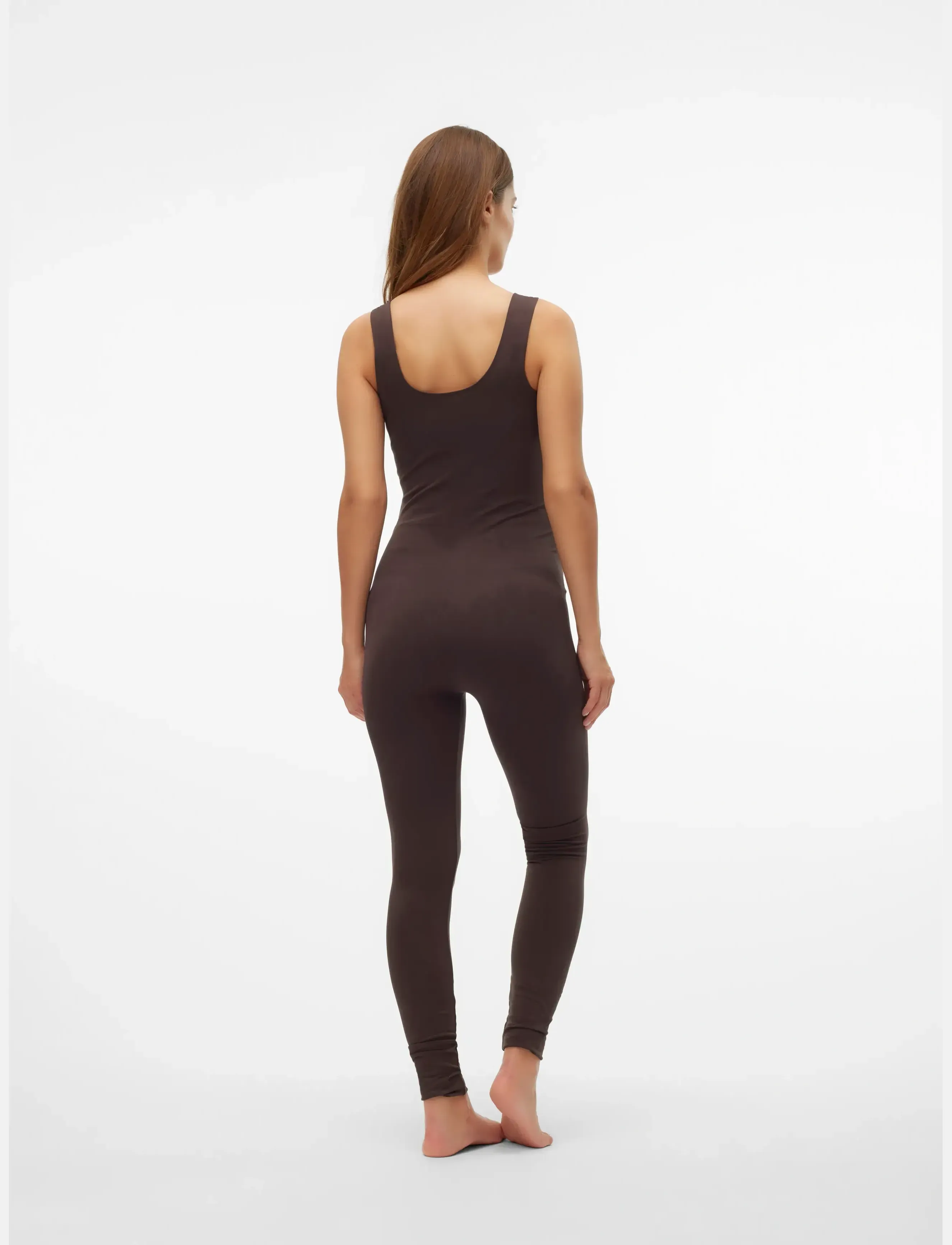 Mamalicious - MLHEAL SL SEAMLESS JUMPSUIT - overdele - chocolate torte - 3