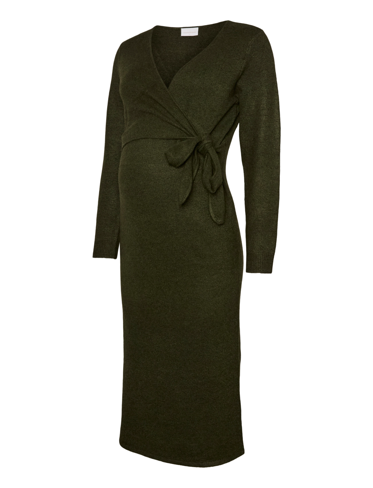 Mamalicious - MLFIE TESS L/S KNIT MIDI DRESS 2F - forest night - 1