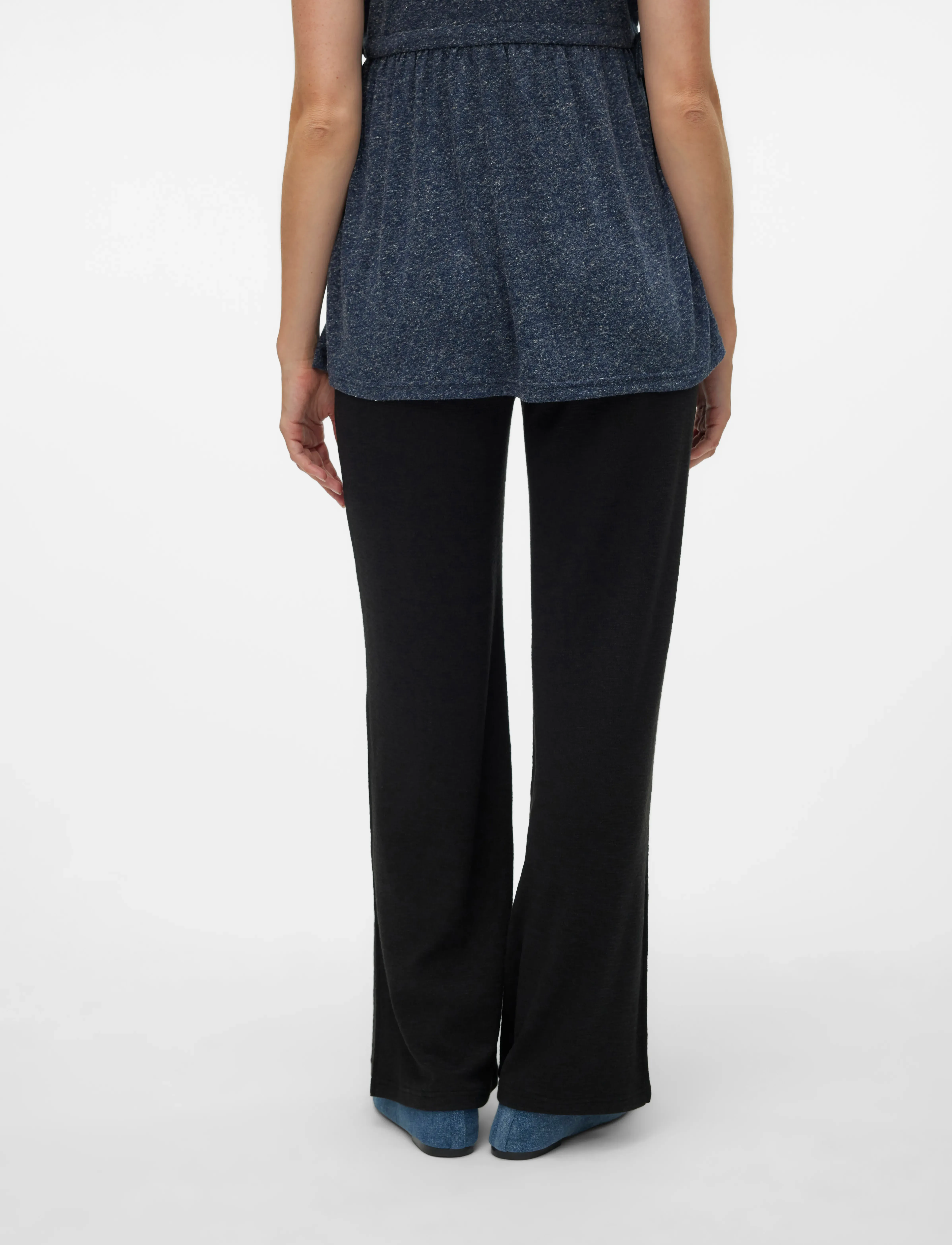Mamalicious - MLFREDERIKKE WIDE SLIT JRS PANTS HW - black - 2