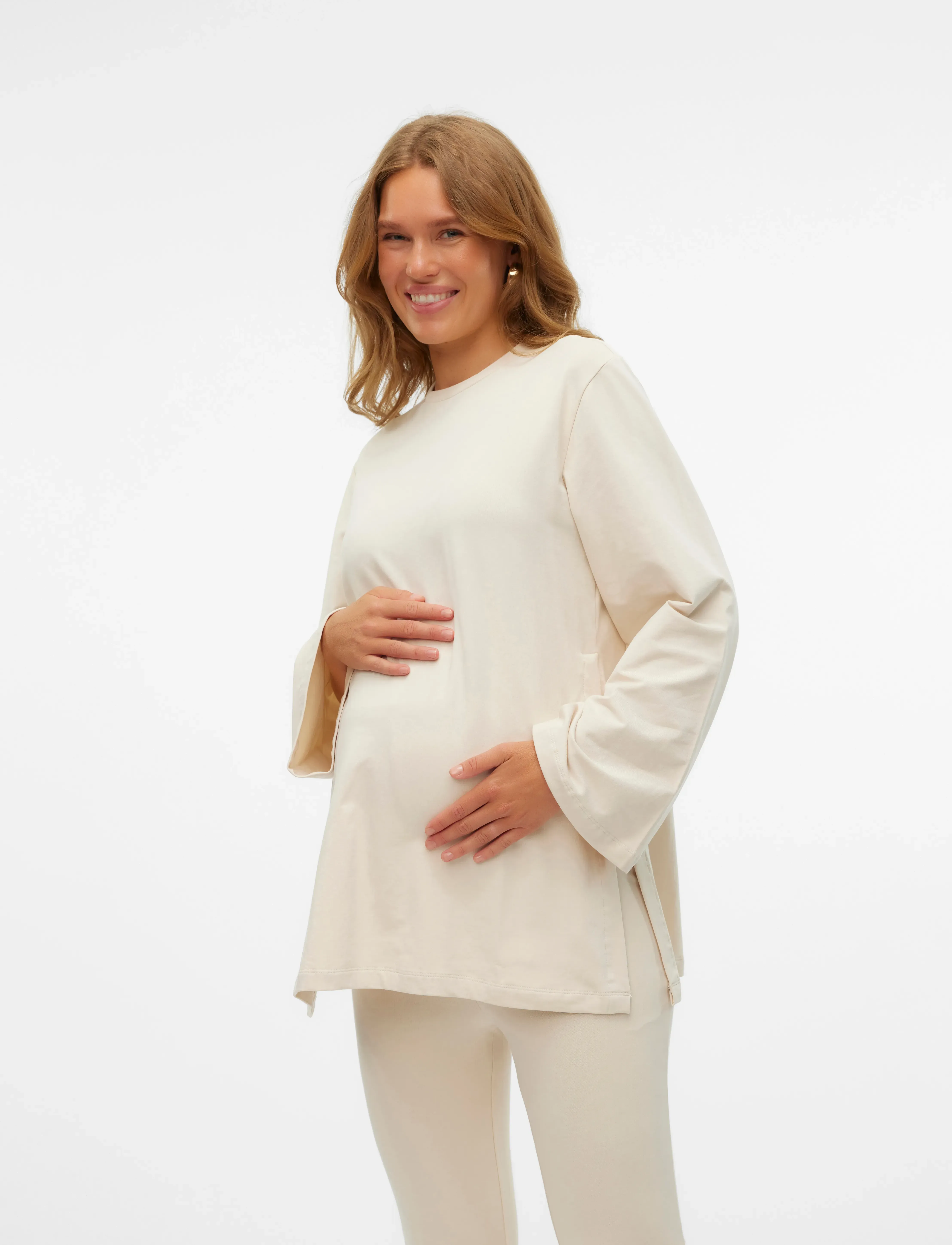 Mamalicious - MLSINE LS SWEAT TOP 2F - birch - 3