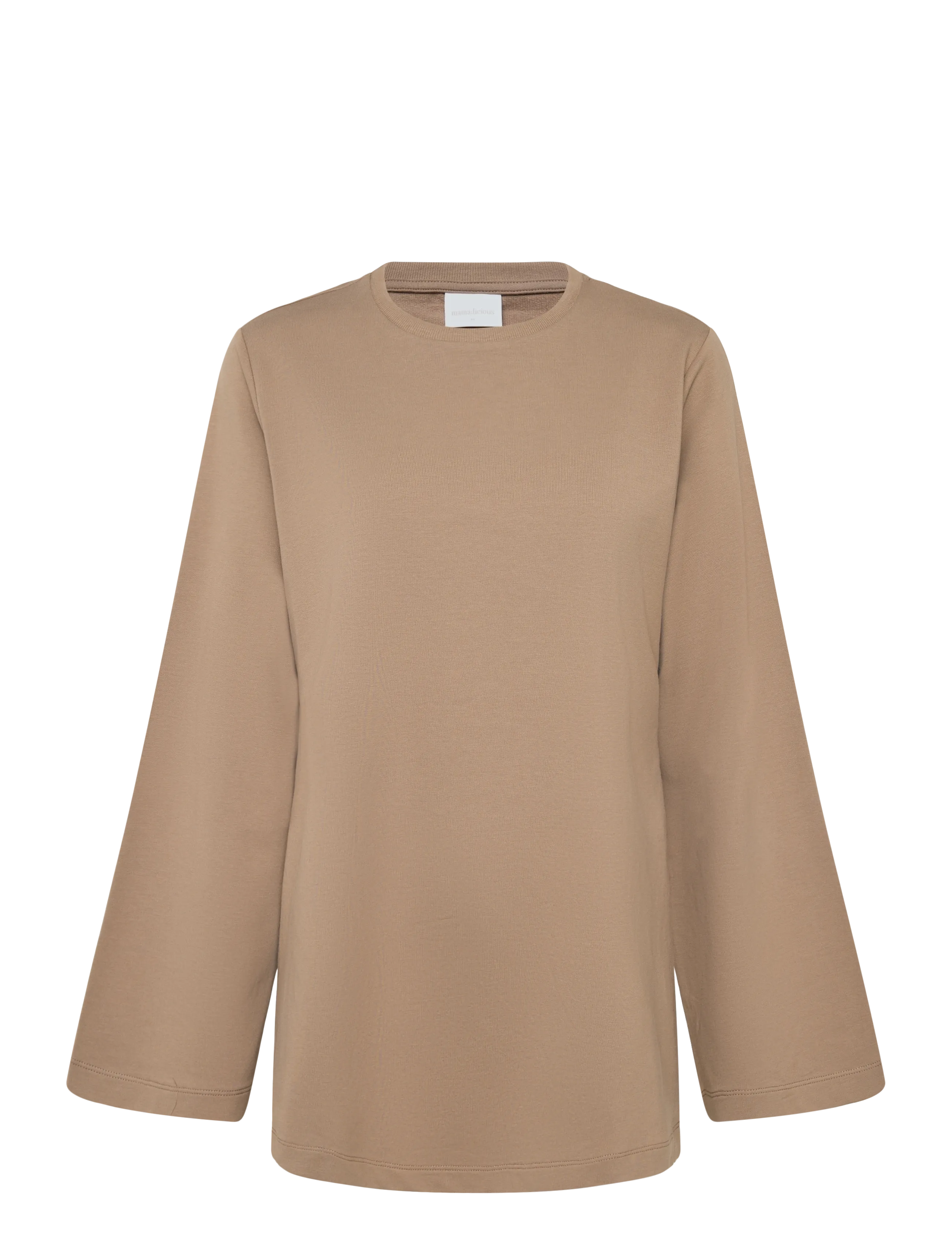 Mamalicious MLSINE LS SWEAT TOP 2F - Pusad ja dressipluusid - FOSSIL / beige