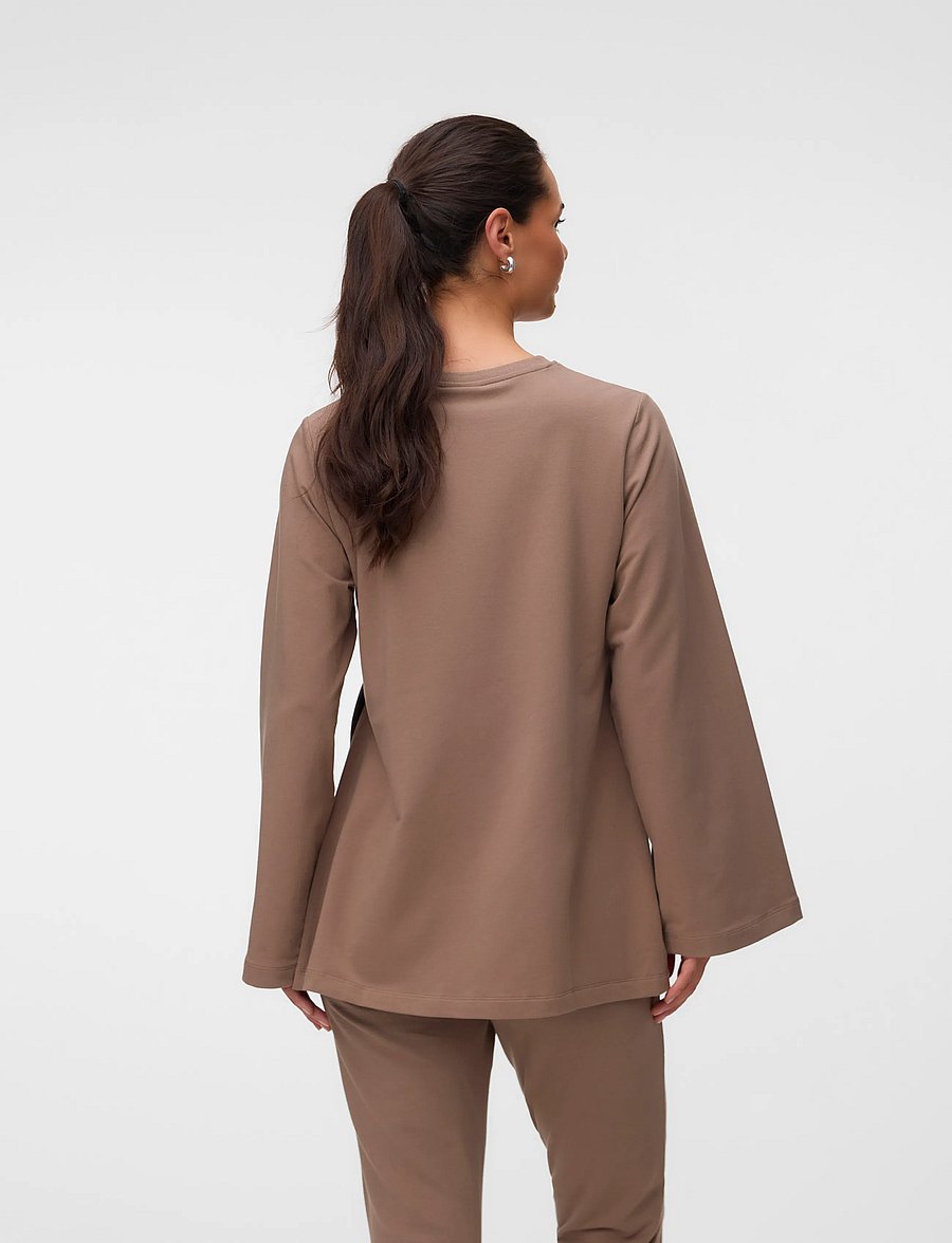 Mamalicious - MLSINE LS SWEAT TOP 2F - oberteile - fossil - 3