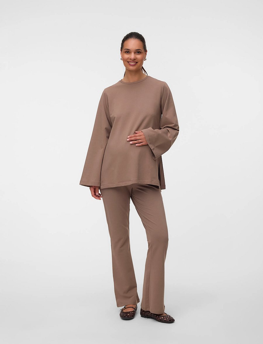 Mamalicious - MLSINE LS SWEAT TOP 2F - oberteile - fossil - 4