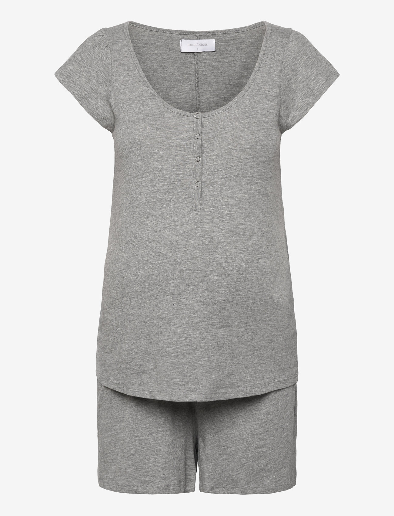 Mamalicious - MLMIRA LGM LIA CAP JRS PYJAMAS 2F NOOS - light grey melange - 1