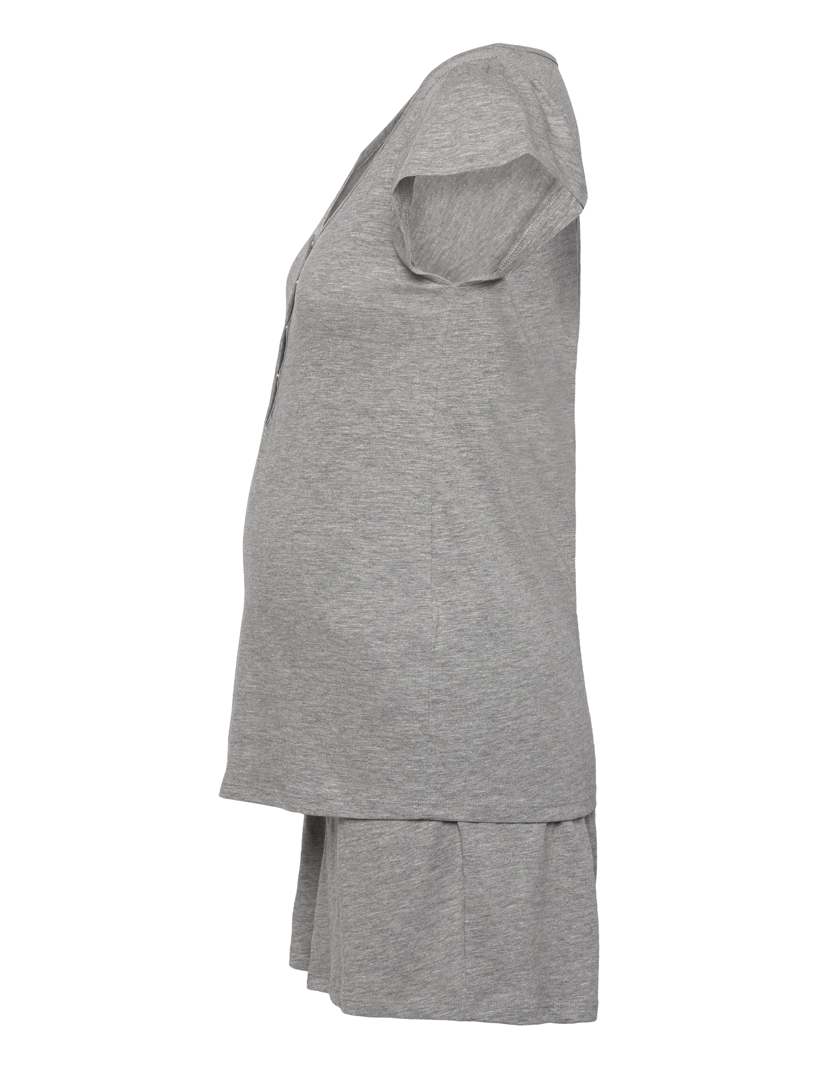 Mamalicious - MLMIRA LGM LIA CAP JRS PYJAMAS 2F NOOS - nærföt - light grey melange - 3