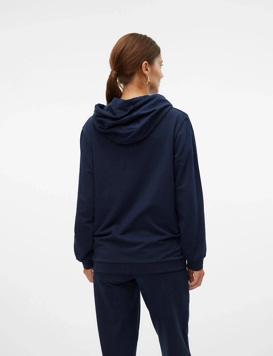 Mamalicious - MLMILLE L/S SWEAT HOOD NOOS - pulls à capuche - navy blazer - 2