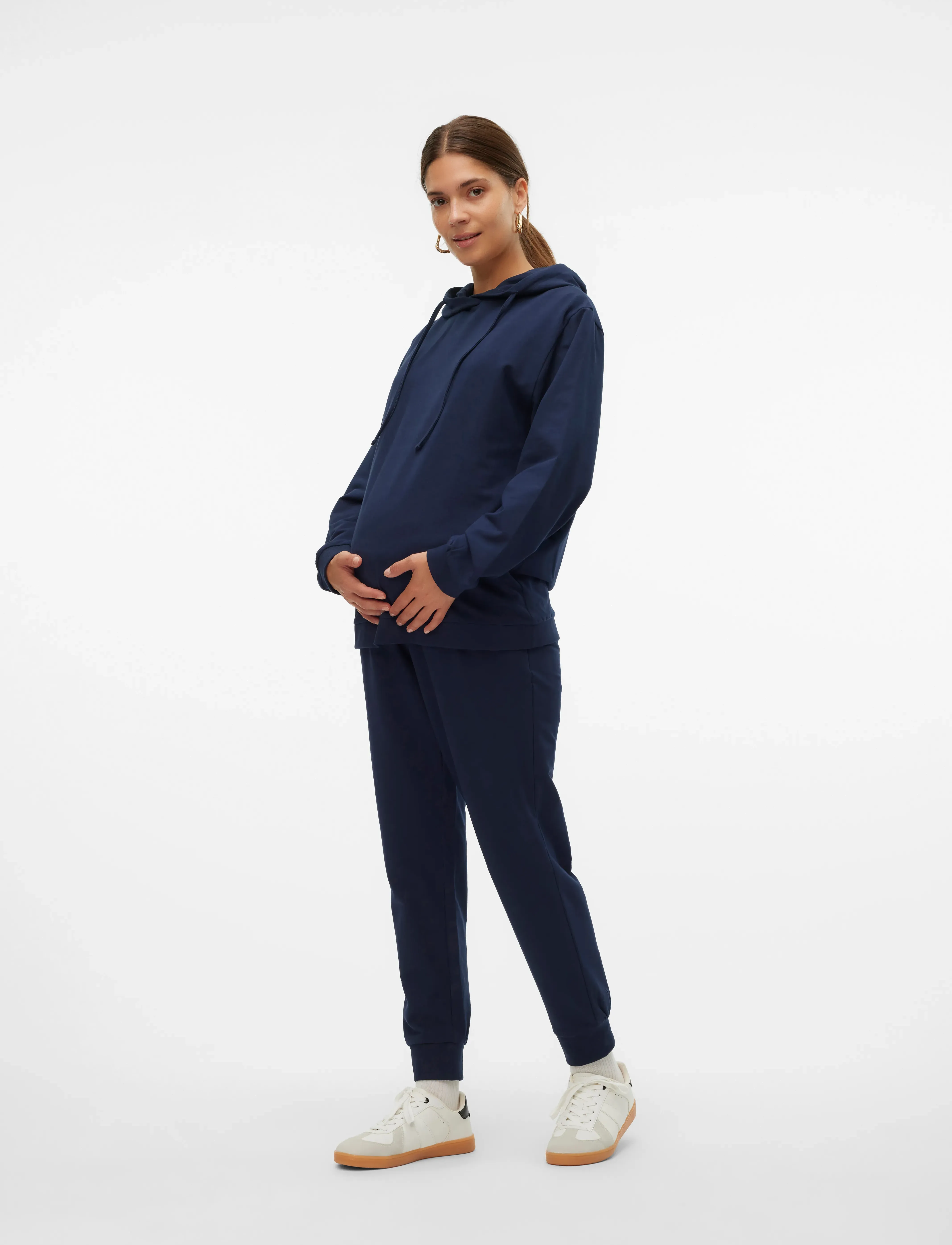 Mamalicious - MLMILLE L/S SWEAT HOOD NOOS - hoodies - navy blazer - 3