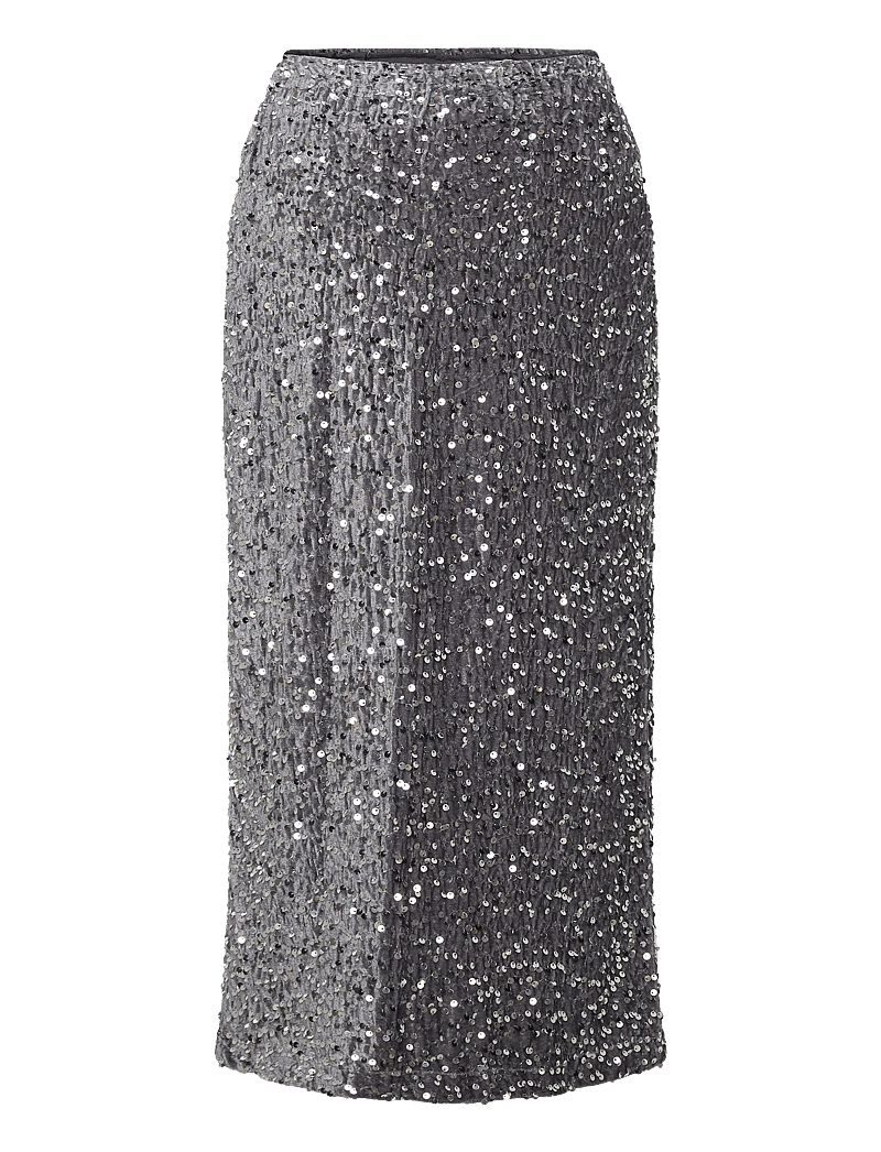 Mamalicious - MLGLITTER JRS SKIRT HW - hosen - silver - 1