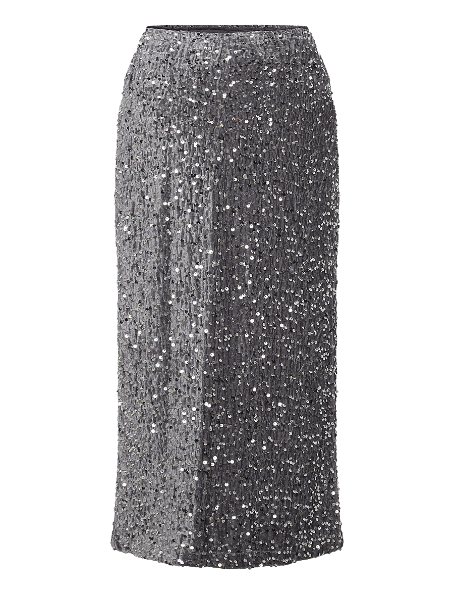 Mamalicious - MLGLITTER JRS SKIRT HW - underdele - silver - 1