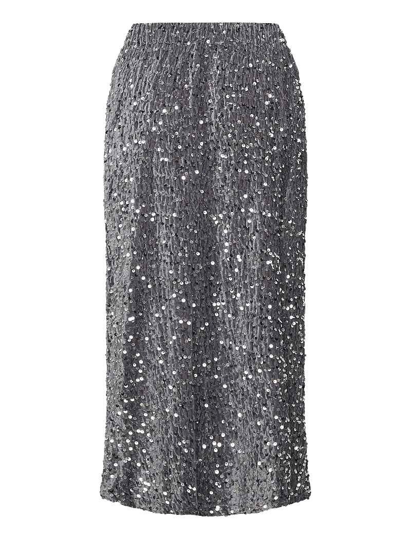 Mamalicious - MLGLITTER JRS SKIRT HW - hosen - silver - 2