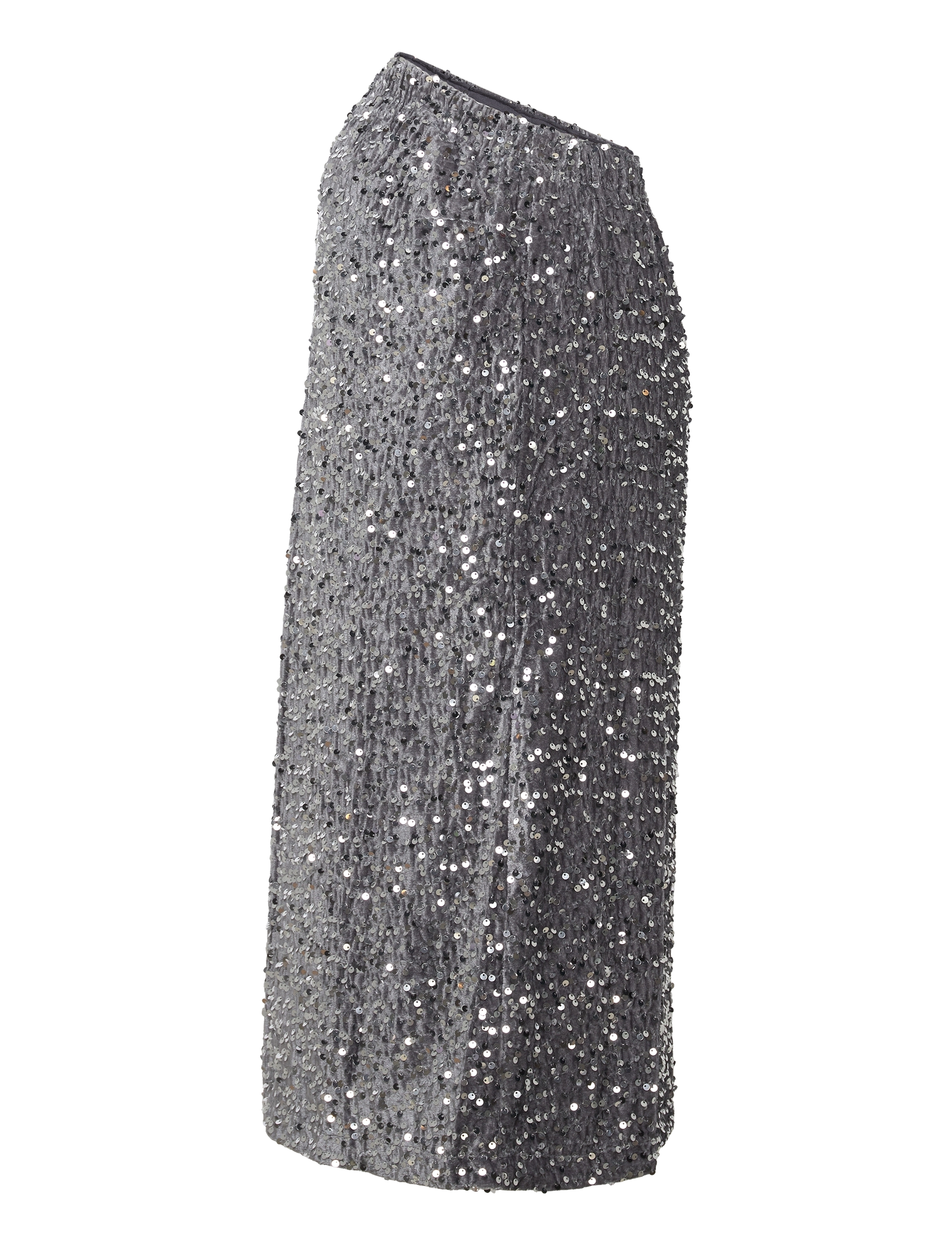 Mamalicious - MLGLITTER JRS SKIRT HW - underdele - silver - 3