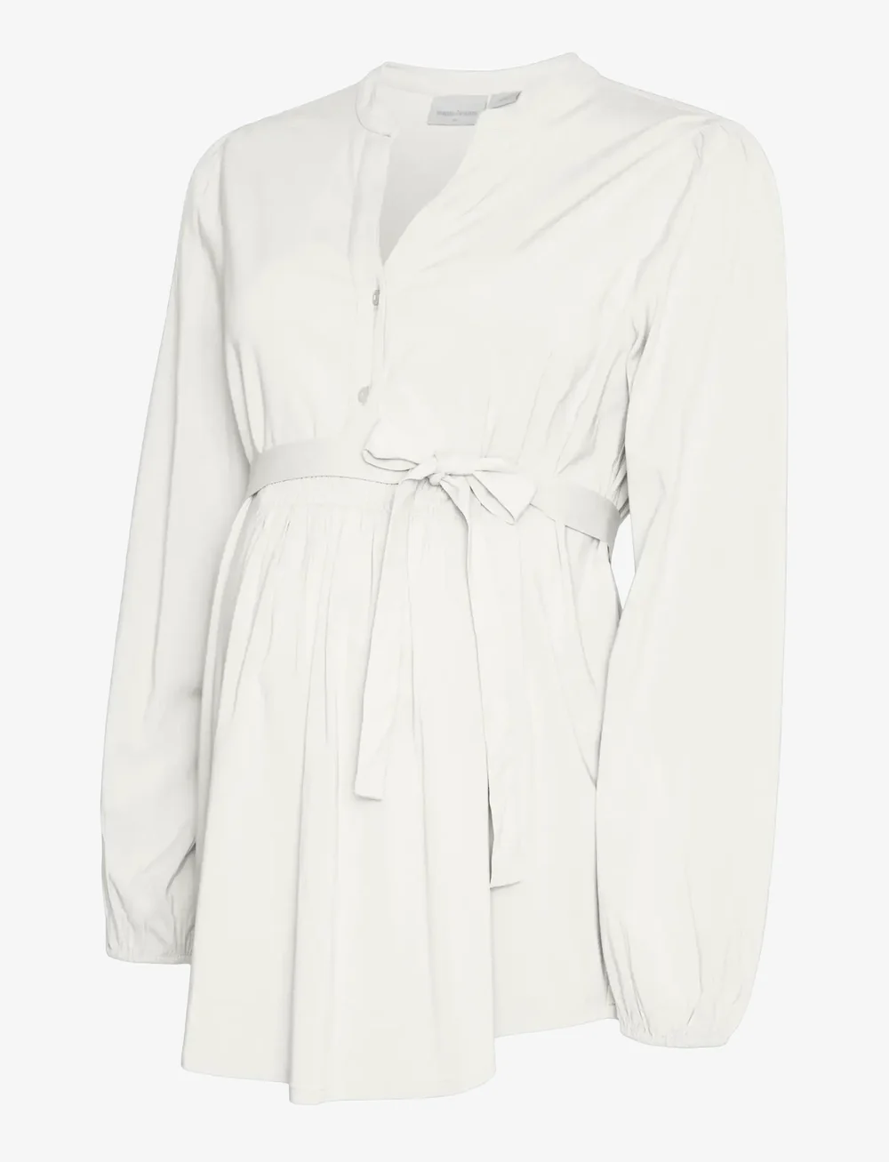 Mamalicious - MLELVA LIA L/S WO TOP 2F - langærmede bluser - snow white - 1