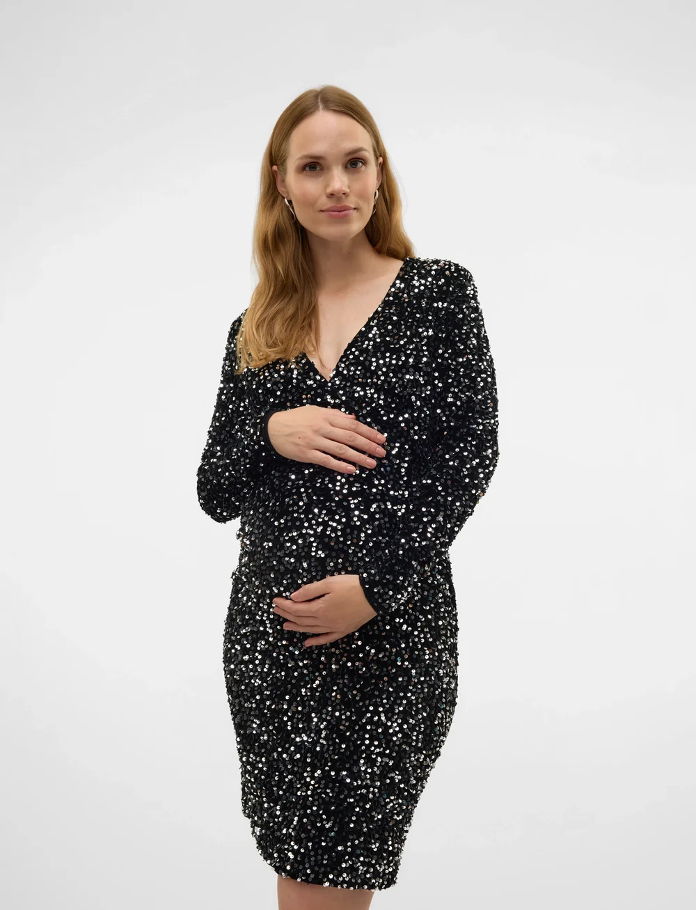 Mamalicious - MLSASSY LS JRS ABK DRESS - pidulikud kleidid - black - 0