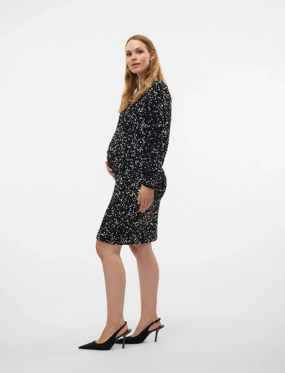 Mamalicious - MLSASSY LS JRS ABK DRESS - pidulikud kleidid - black - 5