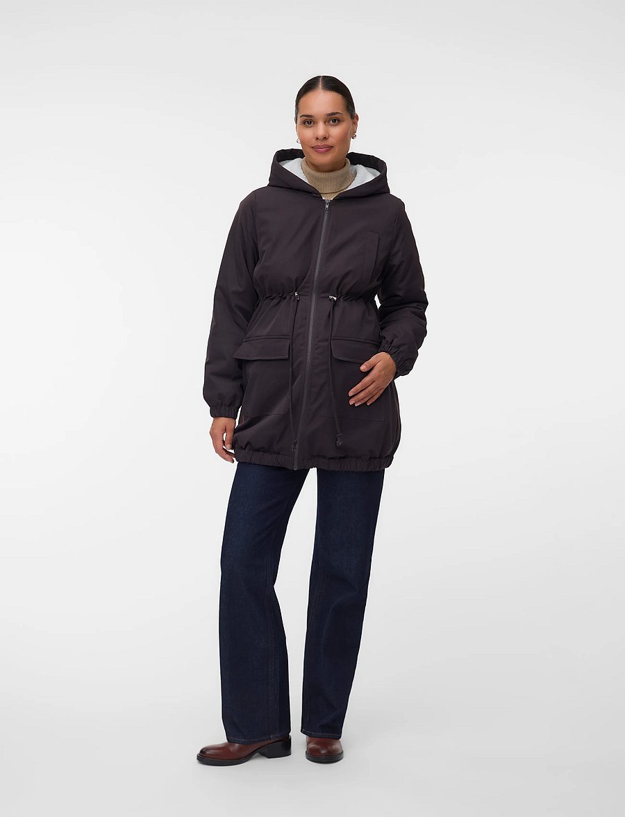 Mamalicious - MLLISE BW 3IN1 JACKET NOOS - talvejoped - chocolate torte - 3