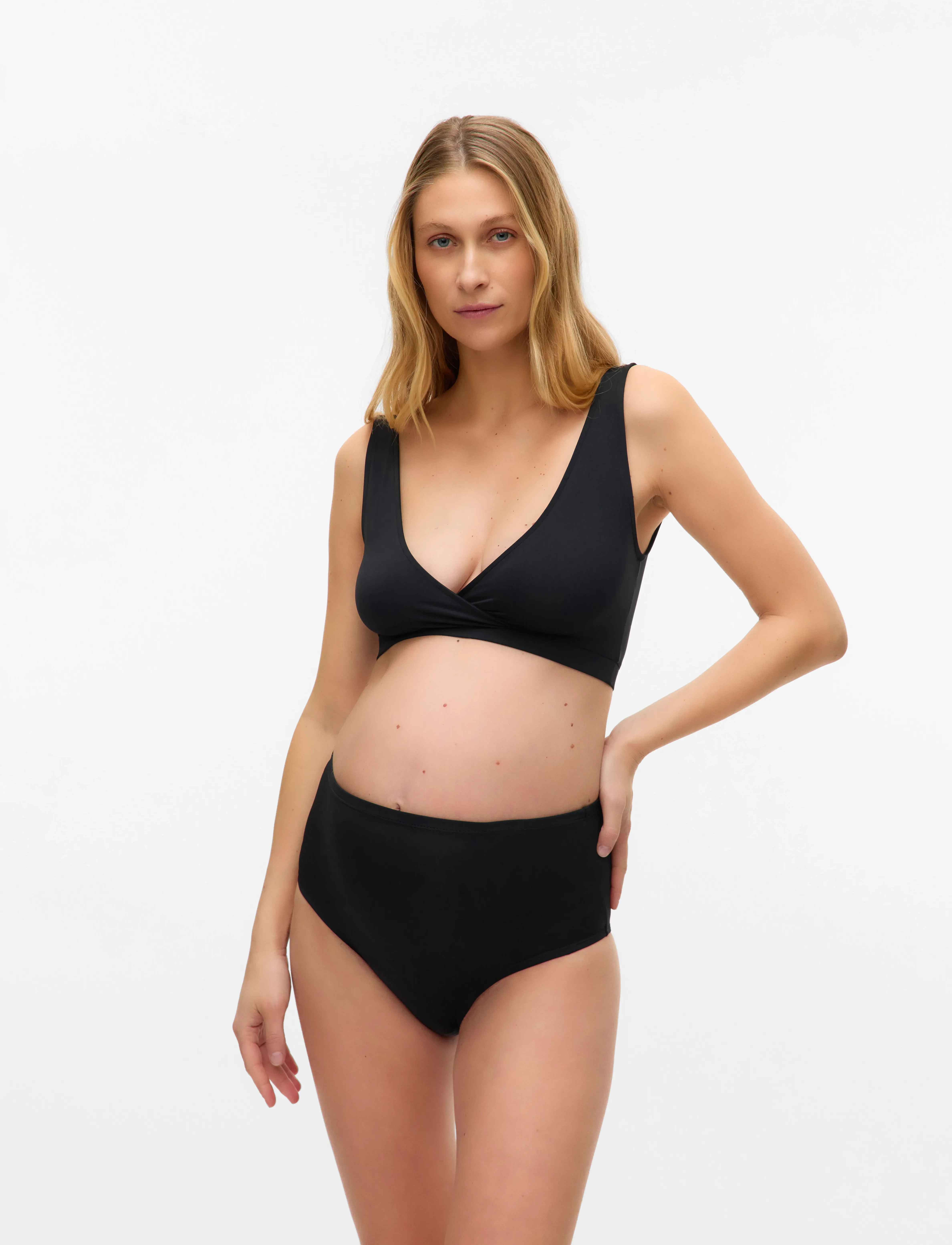 Mamalicious - MLMALINA HW PANTIES 3-P - kelnaitės - black - 5