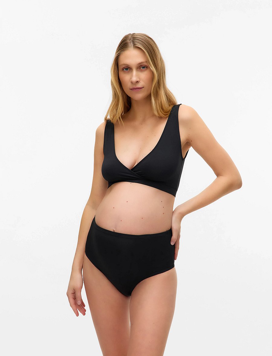 Mamalicious - MLMALINA HW PANTIES 3-P - kelnaitės - black - 5