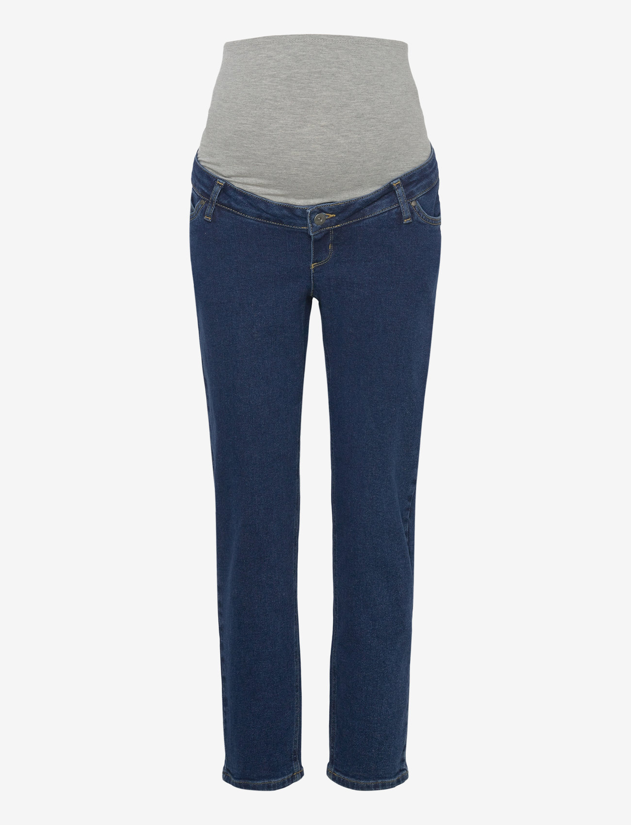 Mamalicious - MLOLIVIA DB REGULAR ANKLE JEANS - straight jeans - dark blue denim - 0