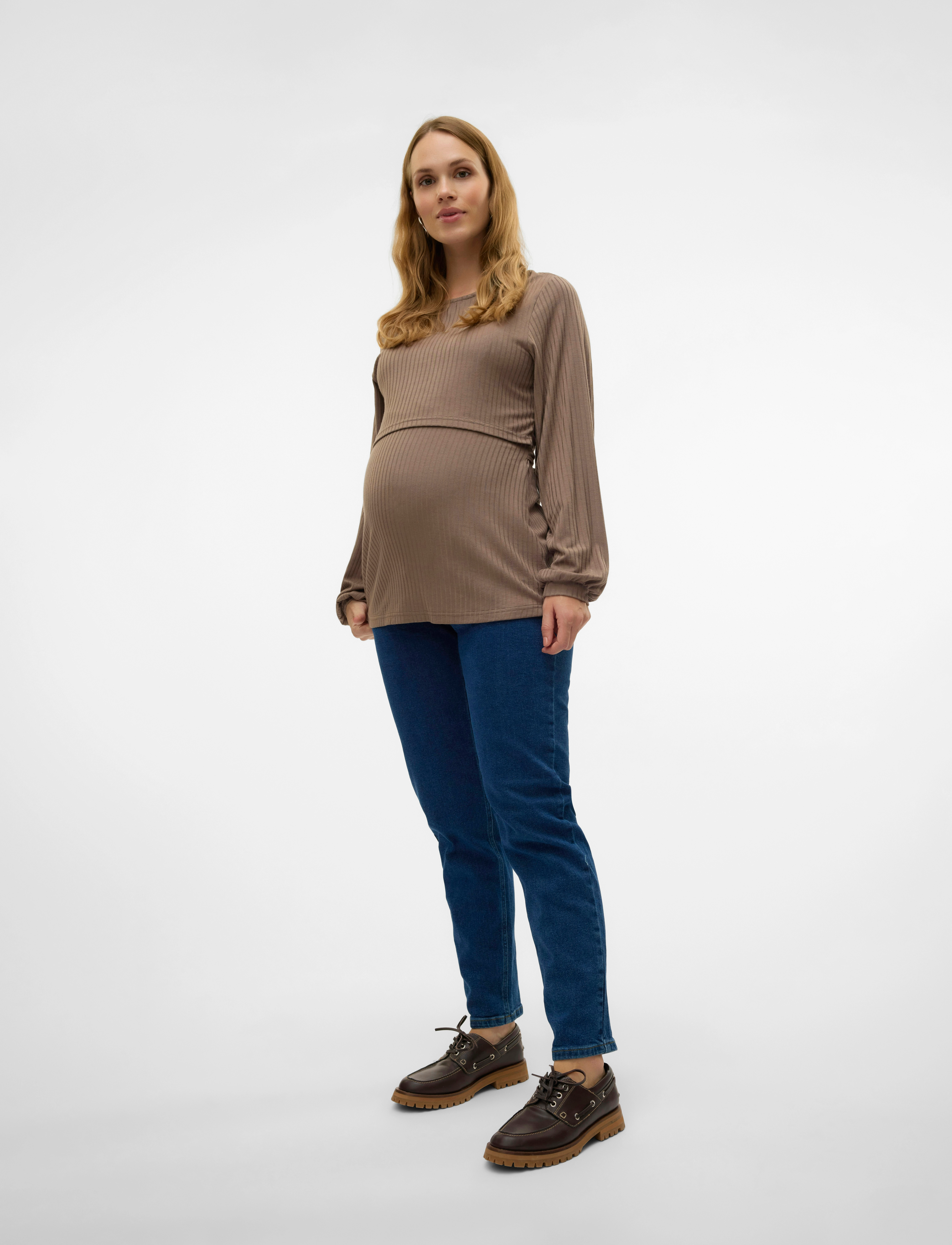 Mamalicious Mlolivia Db Regular Ankle Jeans, Kvinder, Graviditets Regular Ankel Jeans, Blå, Str: 27 x 32
