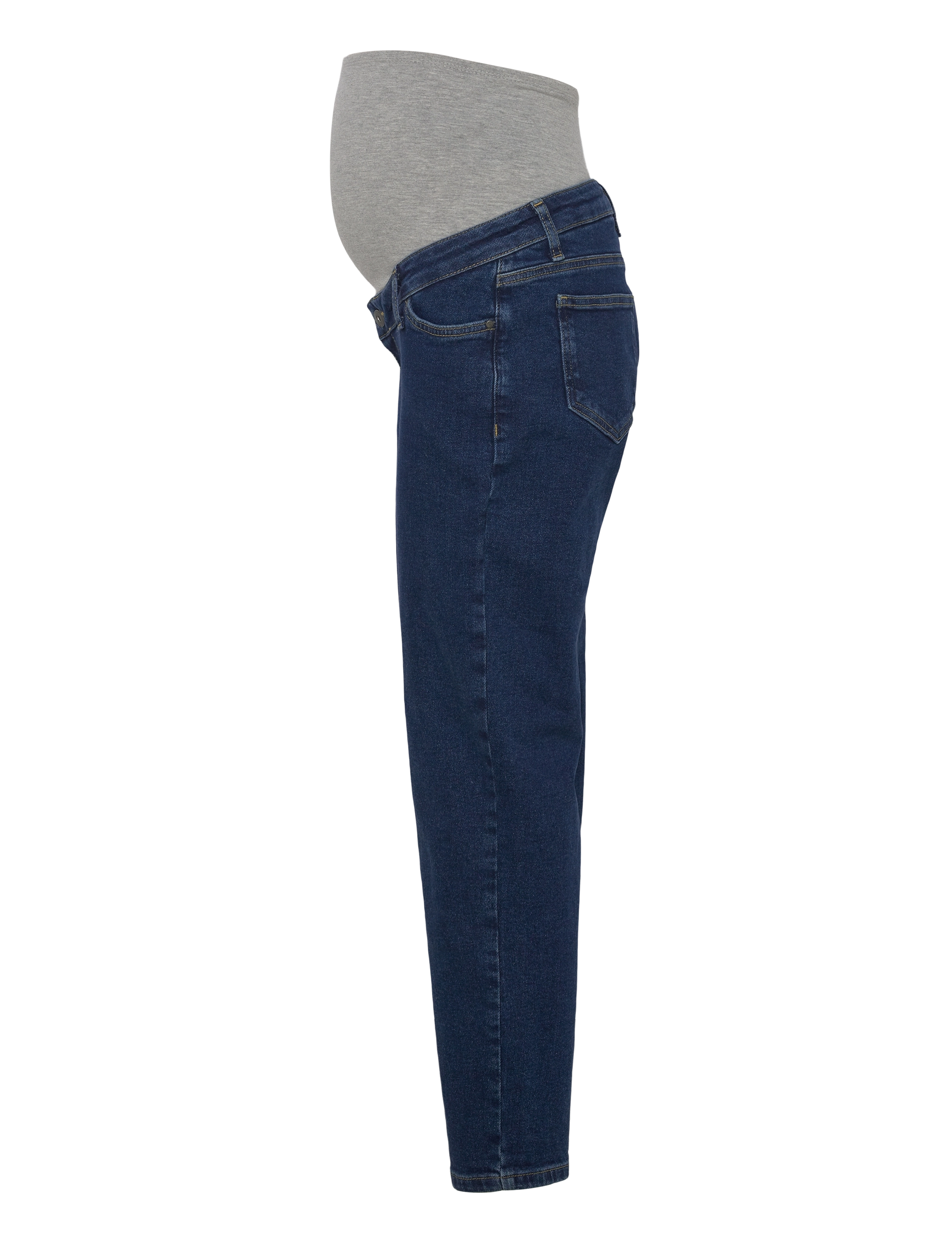 Mamalicious - MLOLIVIA DB REGULAR ANKLE JEANS - straight jeans - dark blue denim - 3