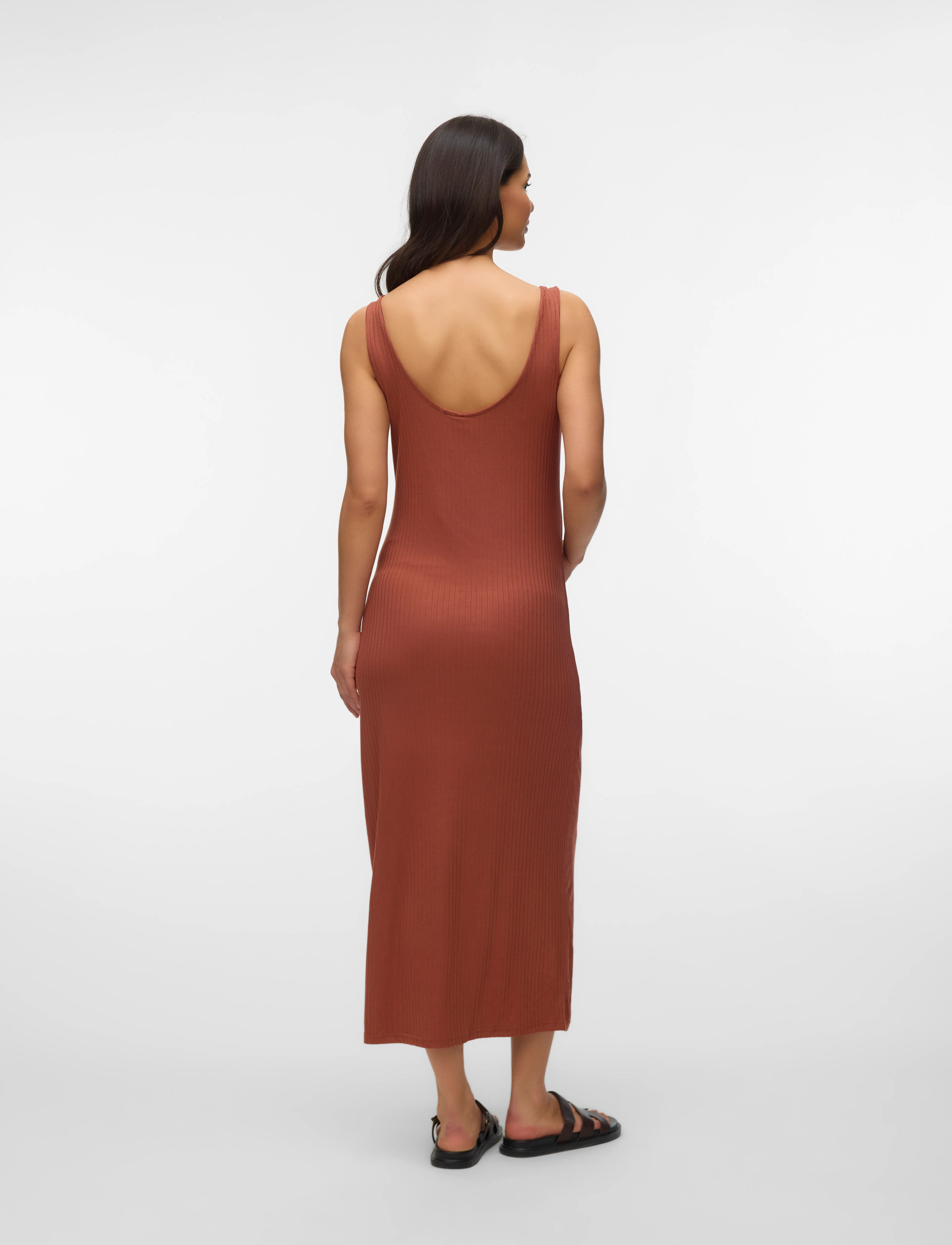 Mamalicious - MLTRINITY SL JRS AL TANK DRESS - laveste priser - mahogany - 3