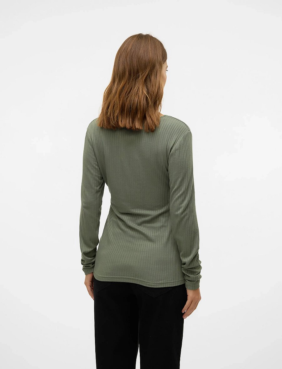Mamalicious - MLTRINITY TESS LS JRS TOP 2F - agave green - 2
