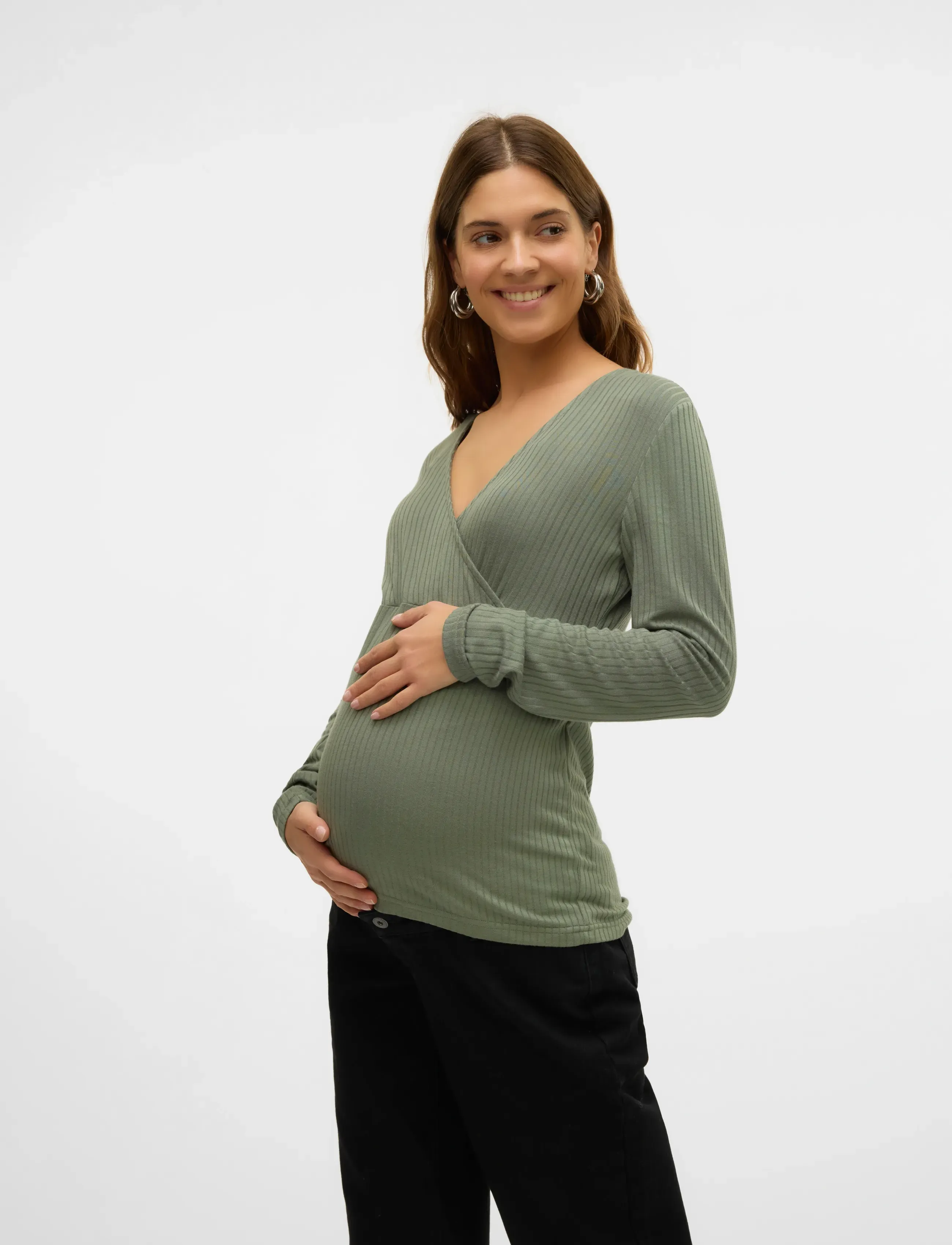 Mamalicious - MLTRINITY TESS LS JRS TOP 2F - agave green - 5
