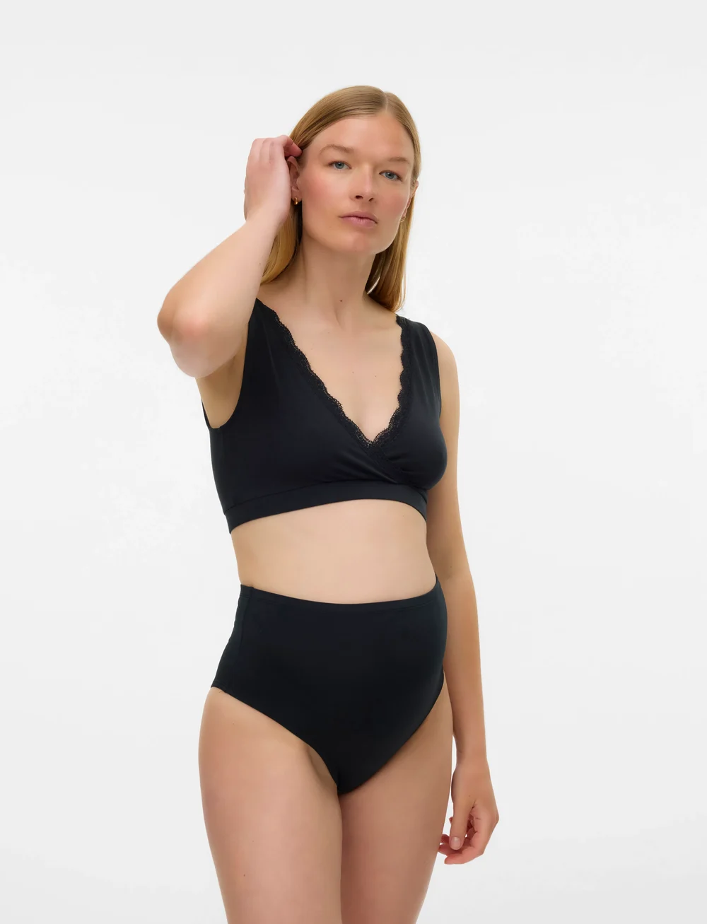 Mamalicious - MLHELENA CROSSY LACE BRA 2F 2-P NOOS - underkläder - snow white - 0