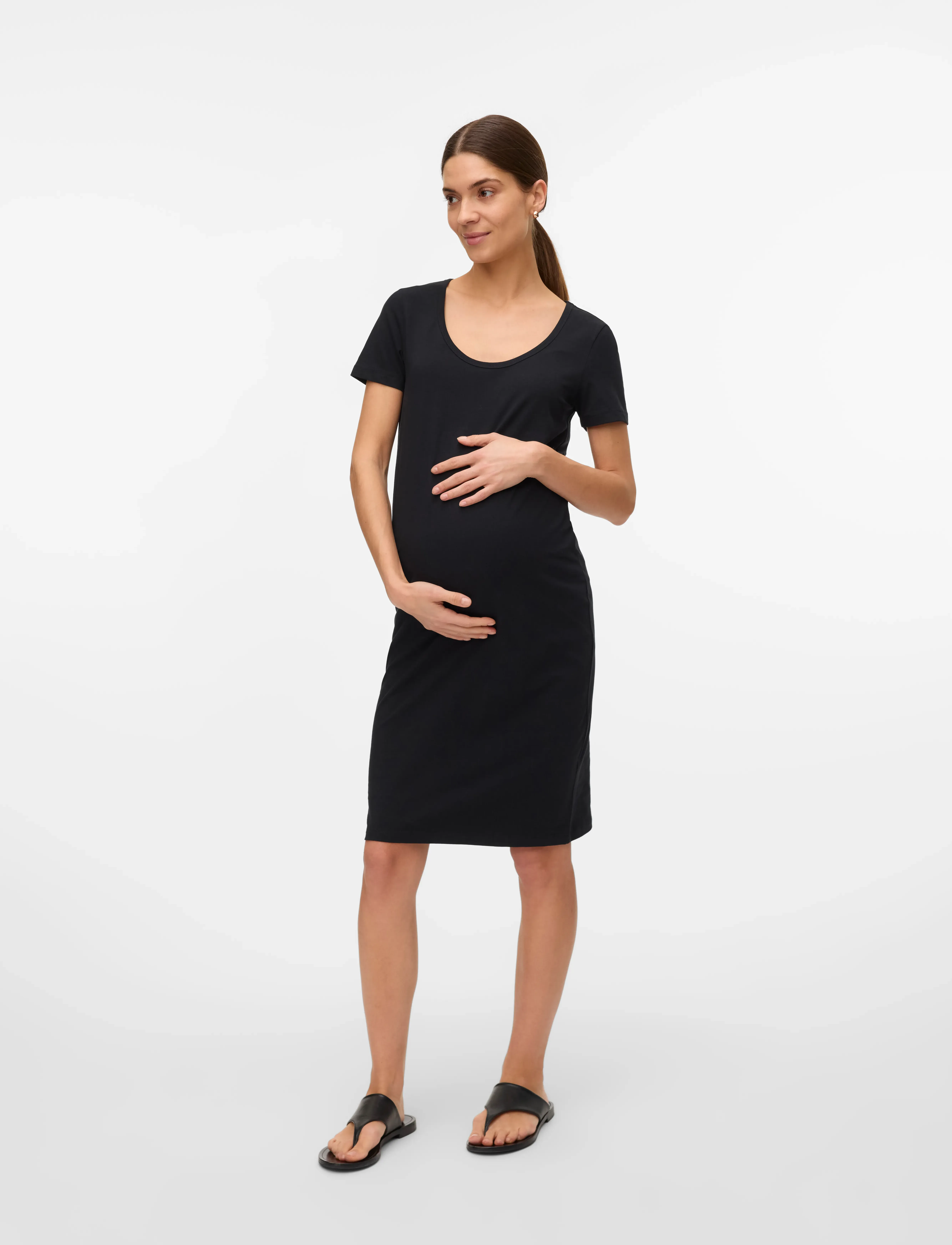 Mamalicious mlkerrie Ss Jrs Abk Dress Noos, M, Black > Dresses, Dame
