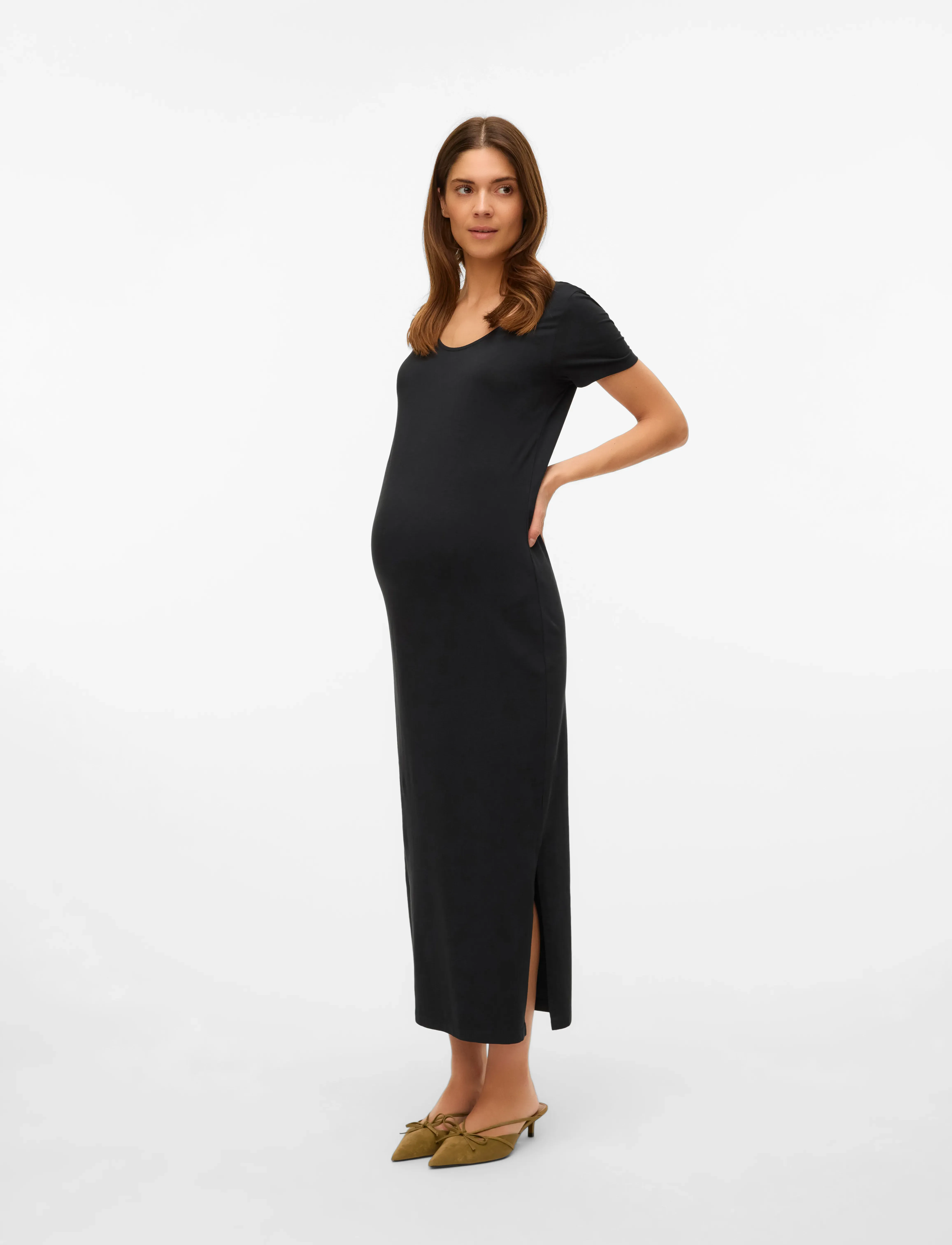 Mamalicious - MLEVA SS JRS AL DRESS NOOS - black - 4