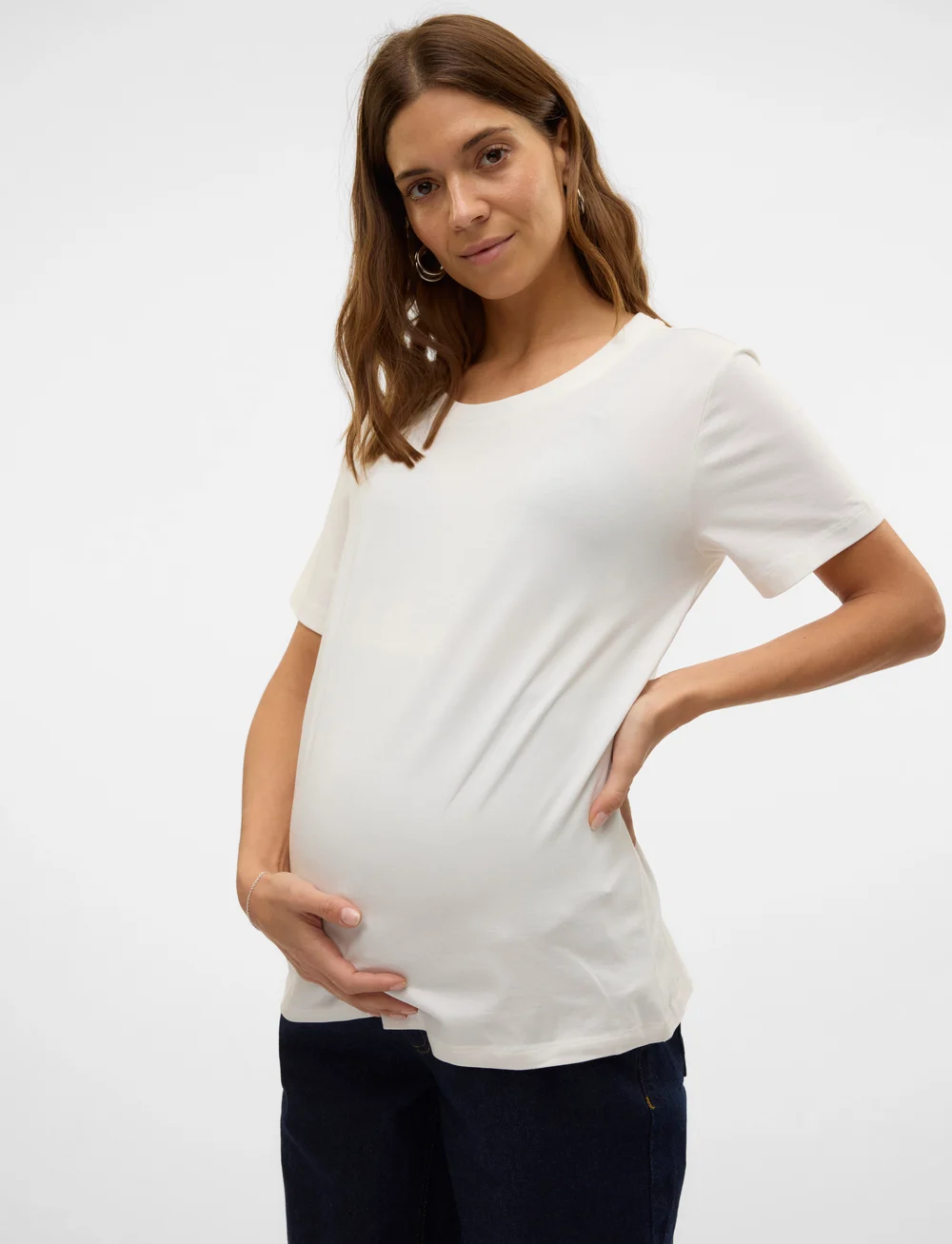 Mamalicious - MLMIA SS JRS TOP 2-P - oberteile - soft chambray - 0