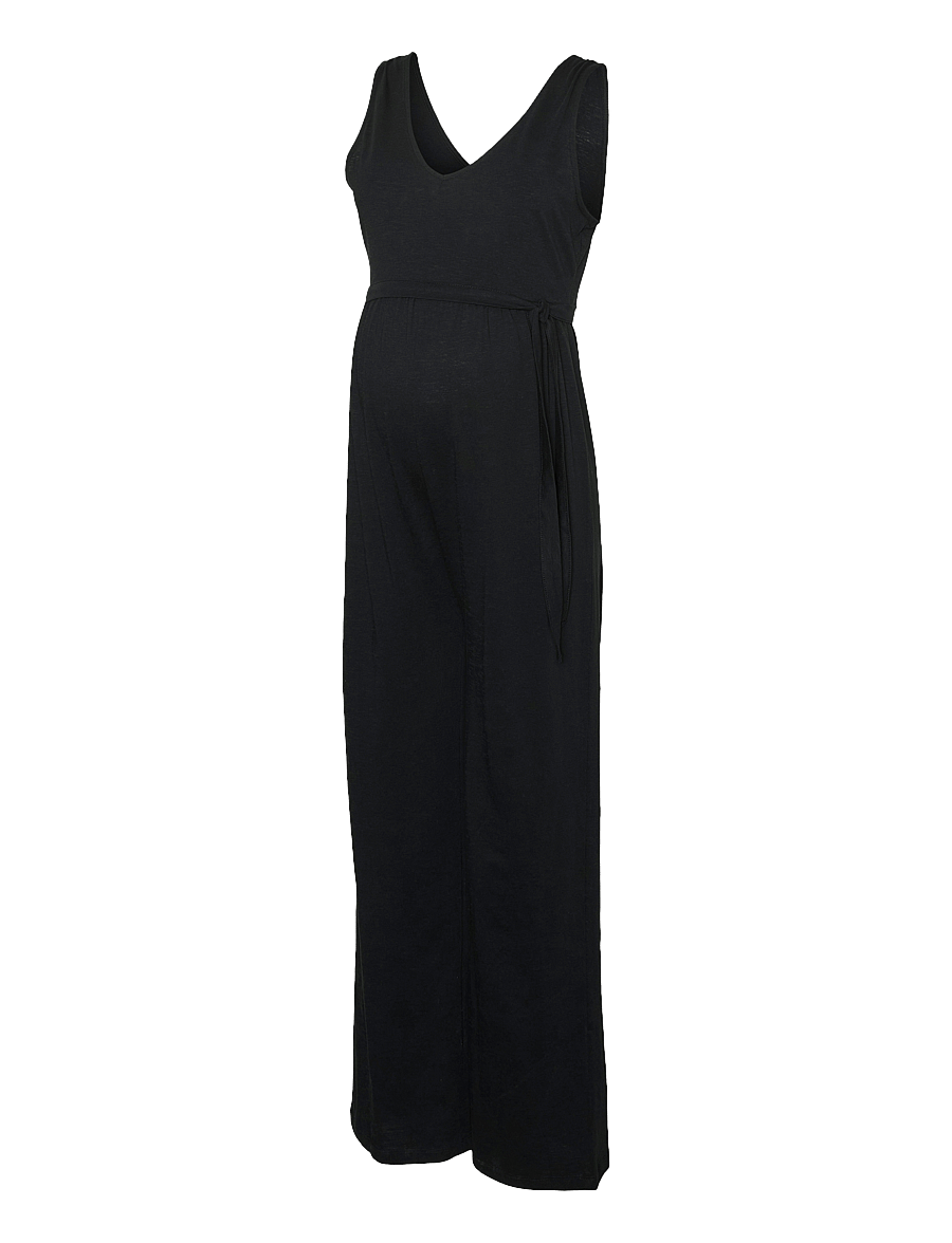 Mamalicious - MLIVY SL JRS V-NECK JUMPSUIT NOOS - ventetøj - black - 1