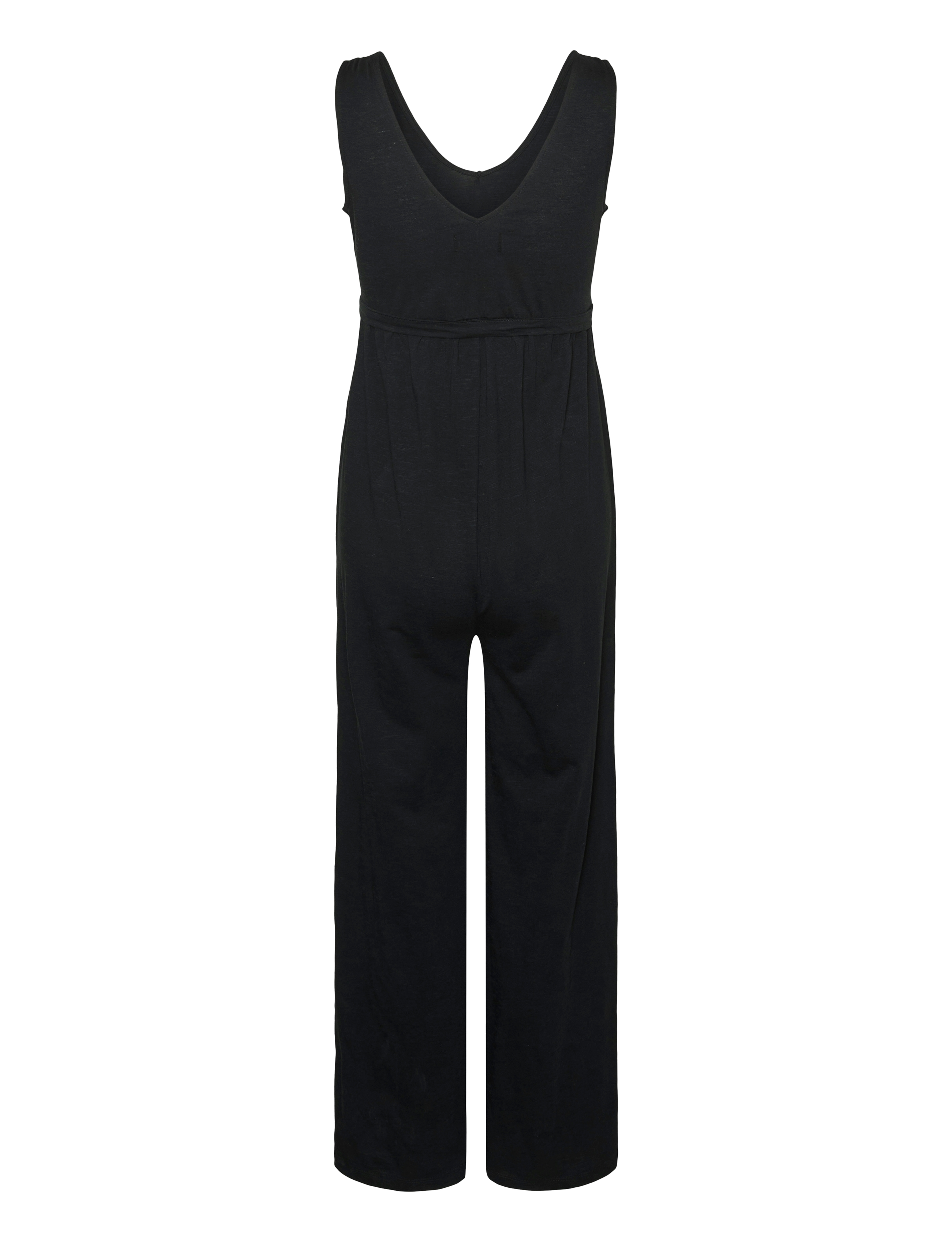 Mamalicious - MLIVY SL JRS V-NECK JUMPSUIT NOOS - Äitiysvaatteet - black - 2