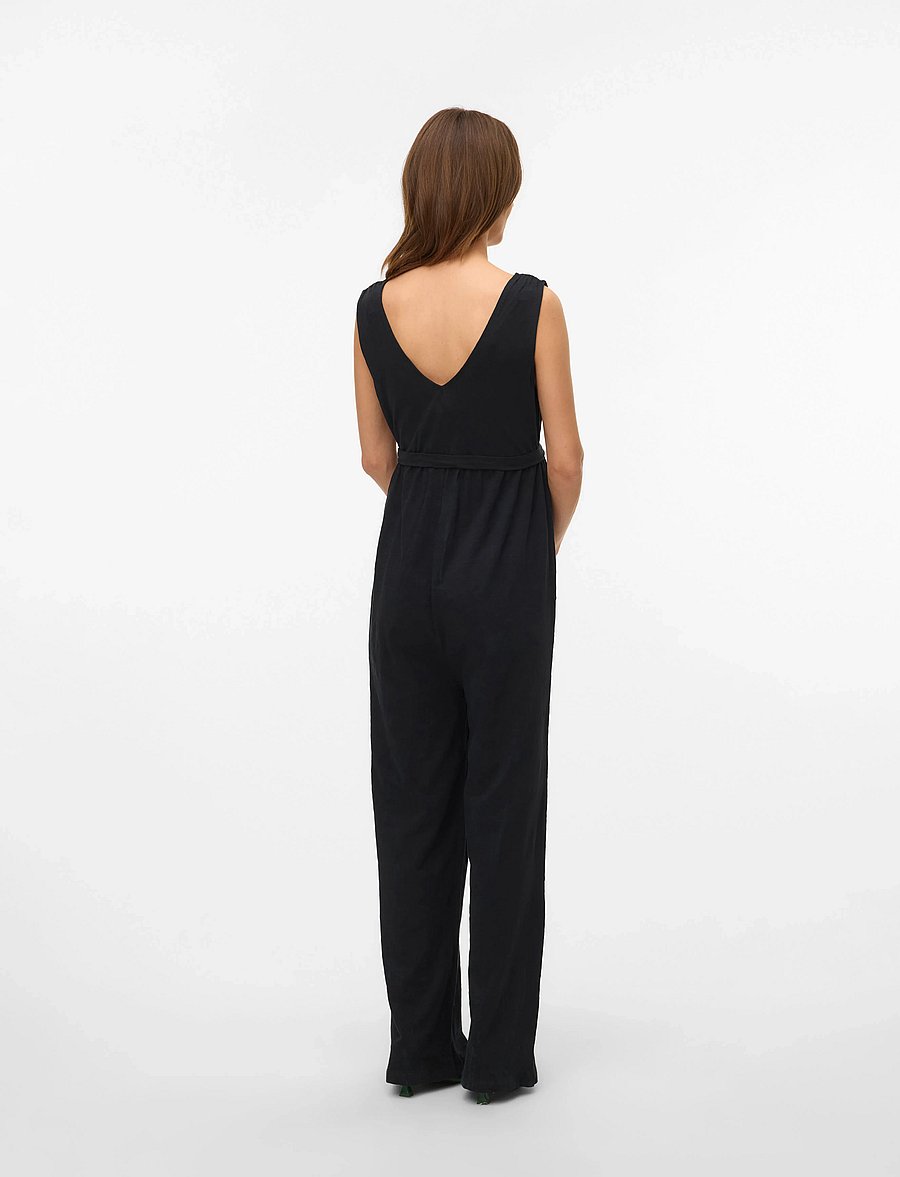 Mamalicious - MLIVY SL JRS V-NECK JUMPSUIT NOOS - ventetøj - black - 3