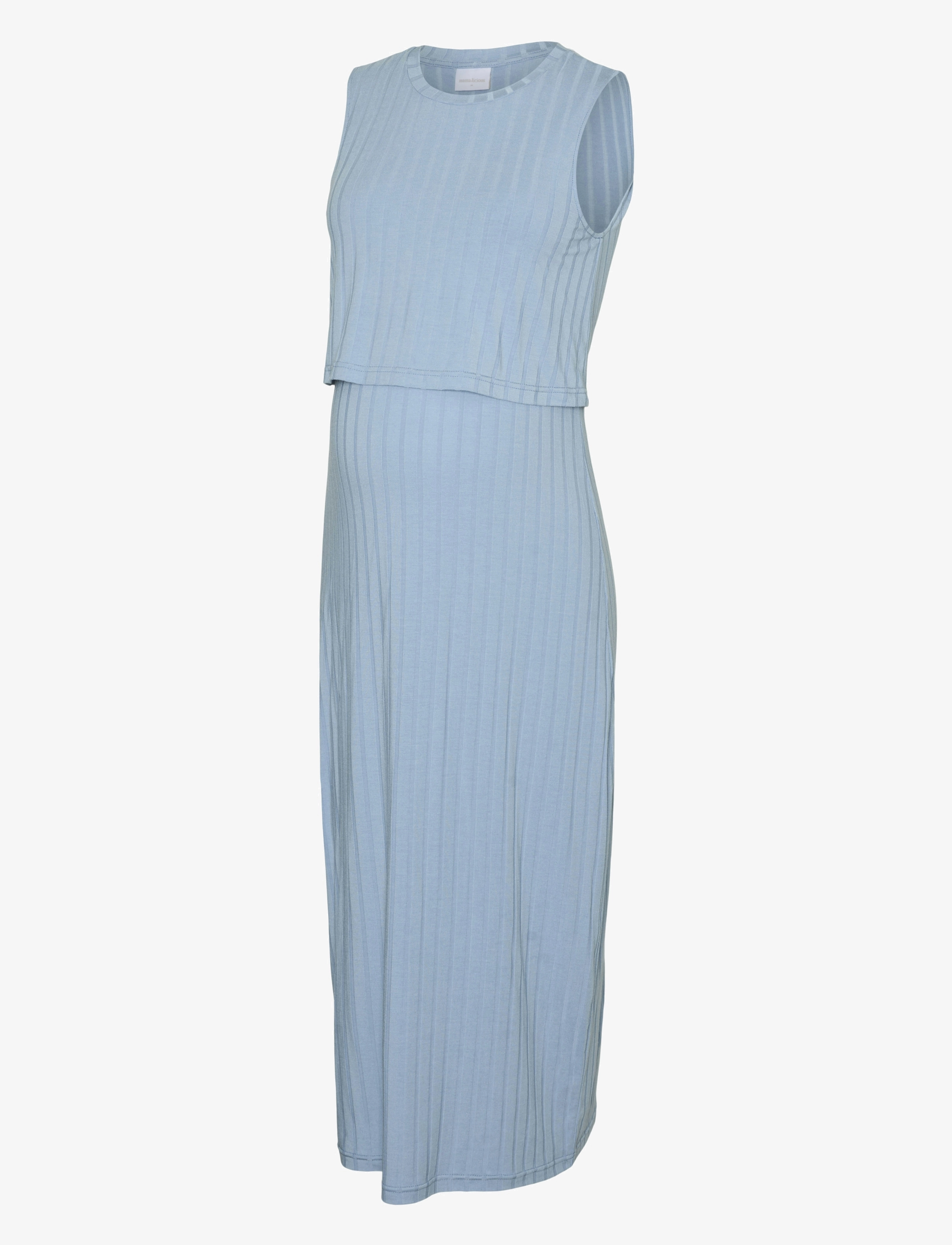 Mamalicious MLLUCY JUNE SL JRS MIDI DRESS 2F - Kleider - SOFT CHAMBRAY / blue