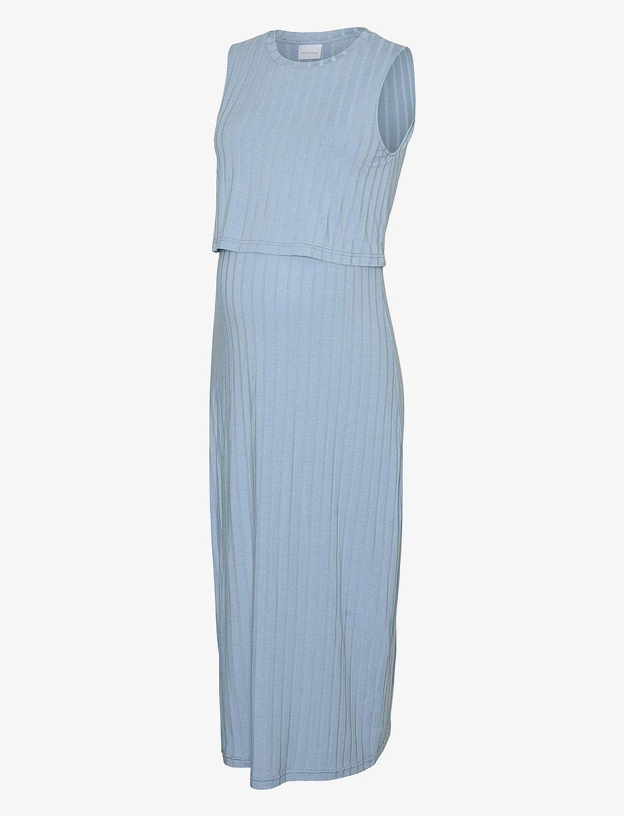 Mamalicious - MLLUCY JUNE SL JRS MIDI DRESS 2F - midikleidid - soft chambray - 1